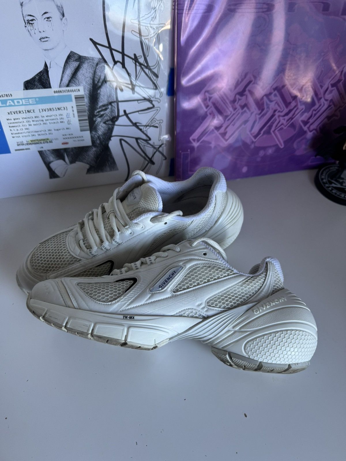 Givenchy Givenchy TK-MX White Sneakers Runners Luxury Designer Size US 9 / EU 42 - 4 Thumbnail