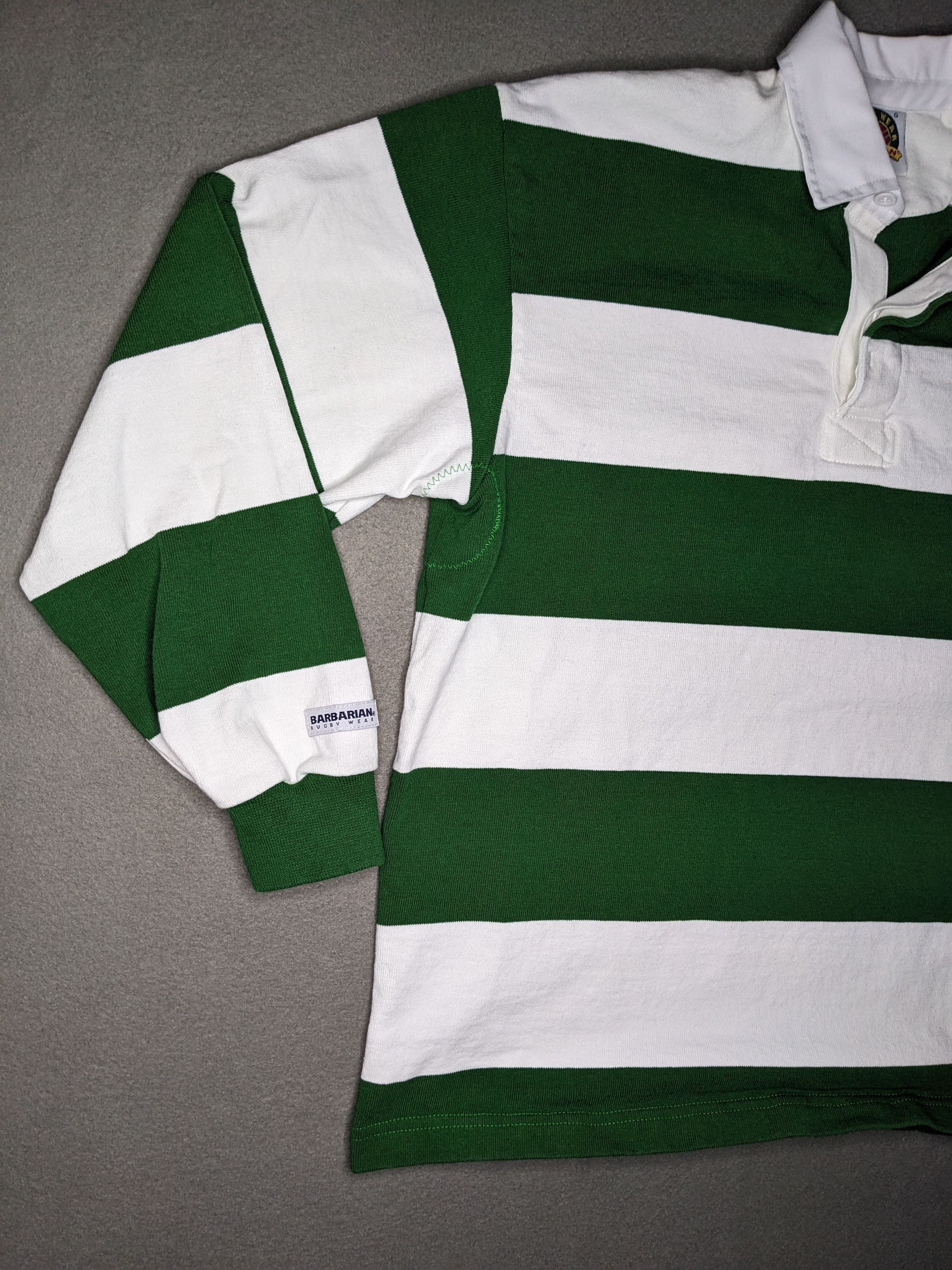 Barbarian VINTAGE Barbarian Striped Rugby Shirt Trent University Large Size US L / EU 52-54 / 3 - 6 Thumbnail
