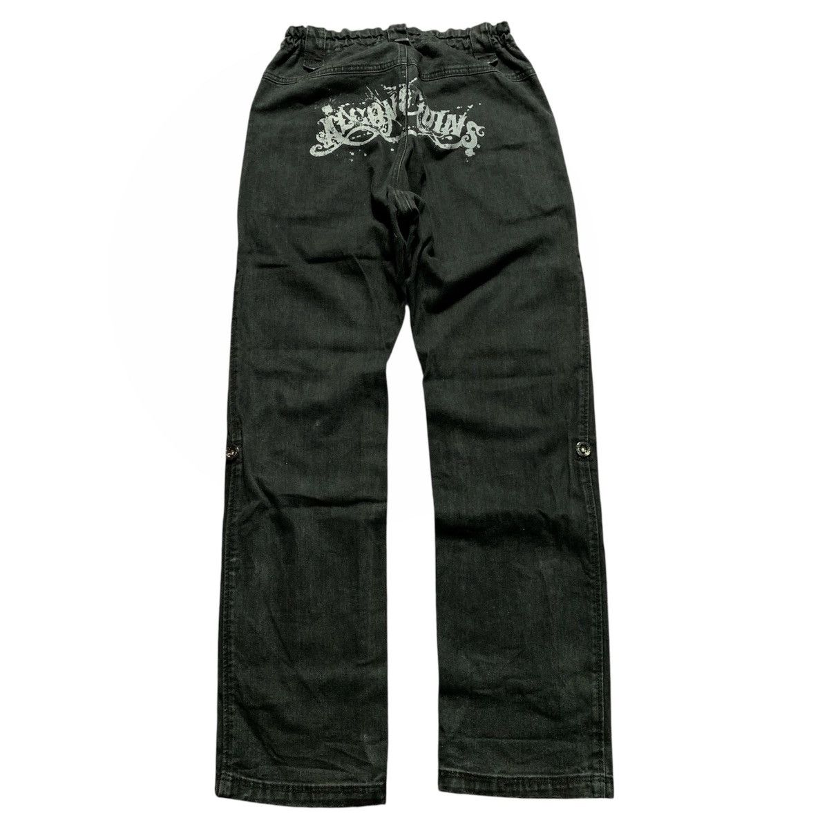 Japanese Brand Algonquins Scrunch Pants Distressed Print On The Butt Size US 30 / EU 46 - 1 Thumbnail