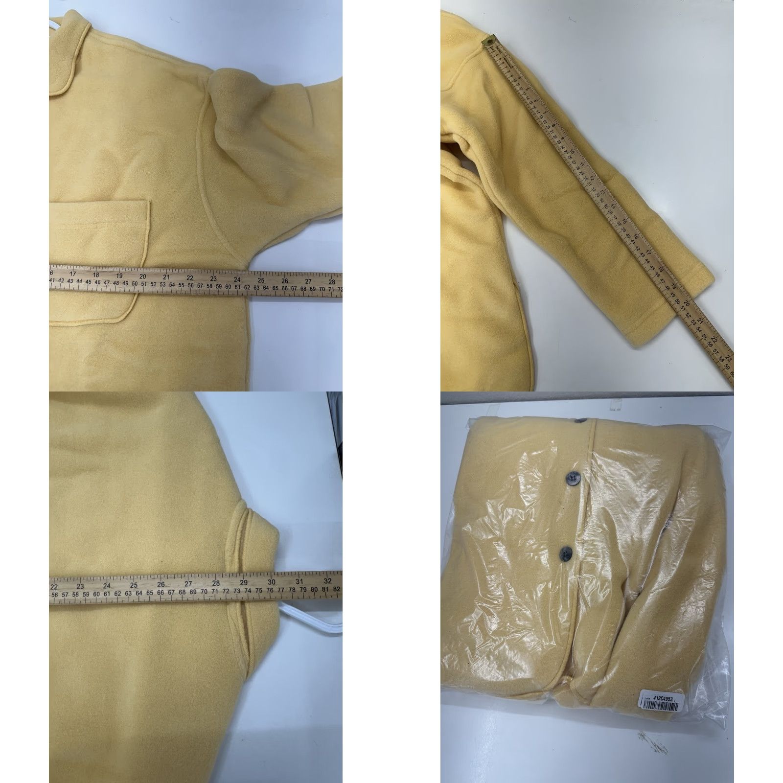 Orvis VINTAGE Orvis Womens Sweater Size Large Yellow Fleece Button Up USA Made New Size L / US 10 / IT 46 - 8 Thumbnail