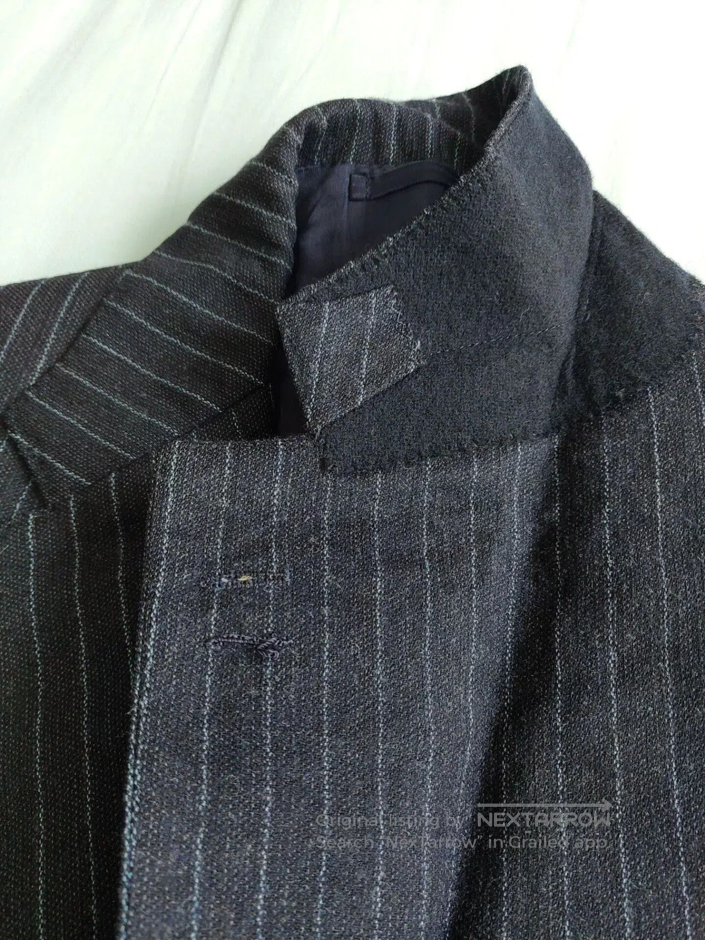 Ermenegildo Zegna Japanese Wool Pinstripe Suit Jacket. Size US M / EU 48-50 / 2 - 6 Thumbnail