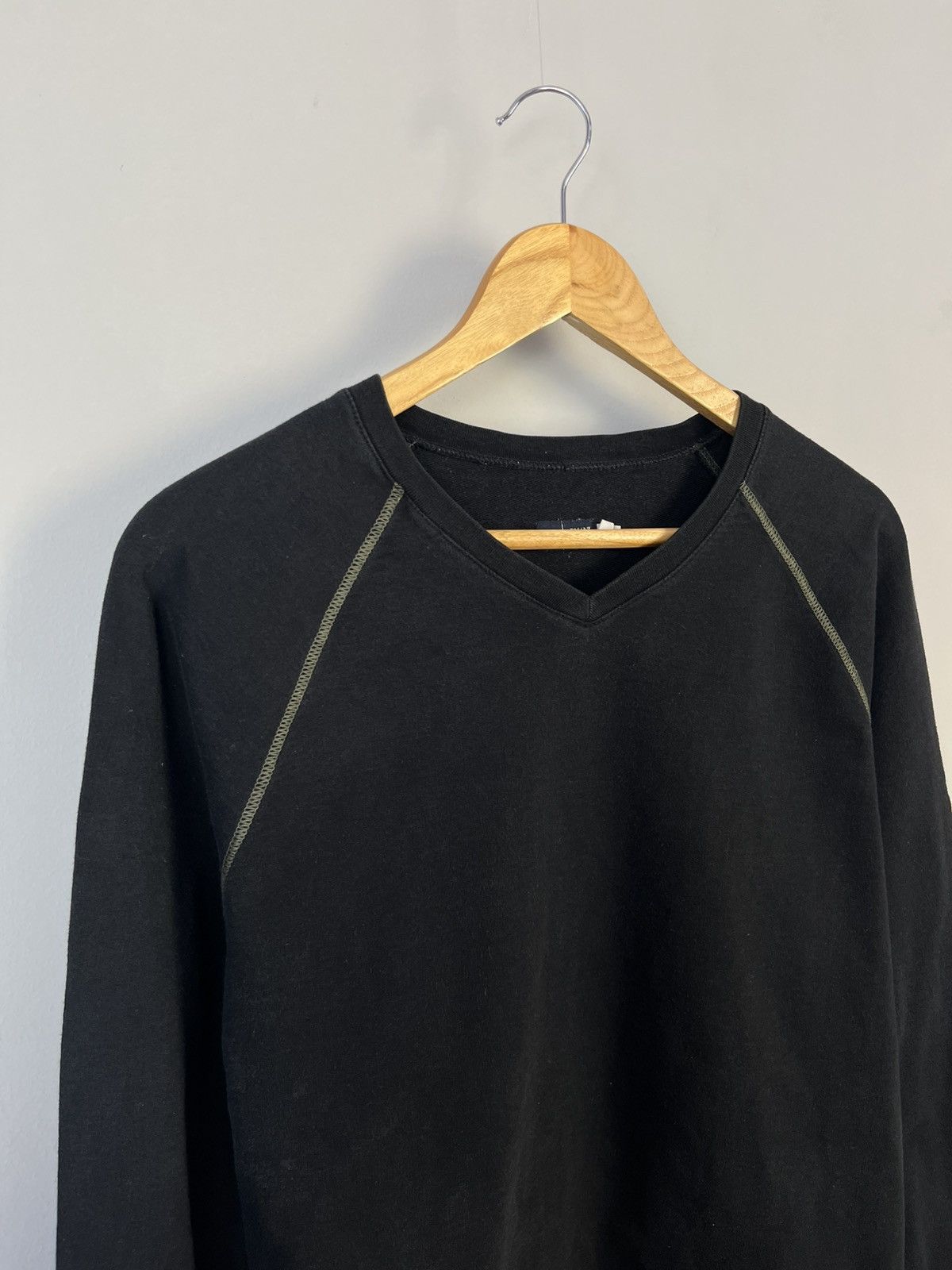 Armani × Vintage Armani Jeans Vintage Faded Y2K Big Logo Cotton Sweatshirt Size US XL / EU 56 / 4 - 3 Thumbnail