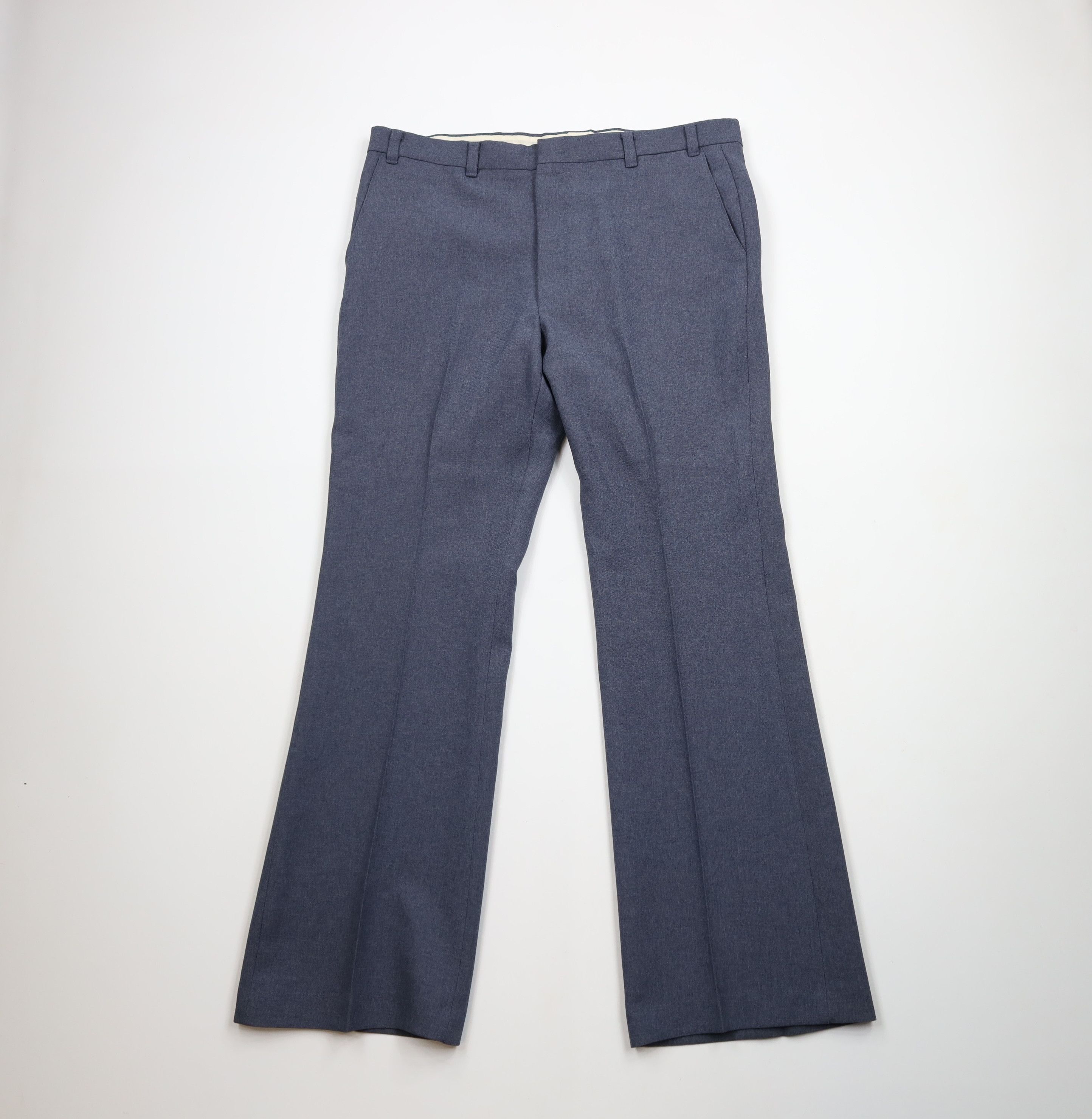 Levi's × Vintage Vintage 70s Levis Wide Leg Bell Bottoms Chino Pants Blue USA Size US 38 / EU 54 - 1 Thumbnail