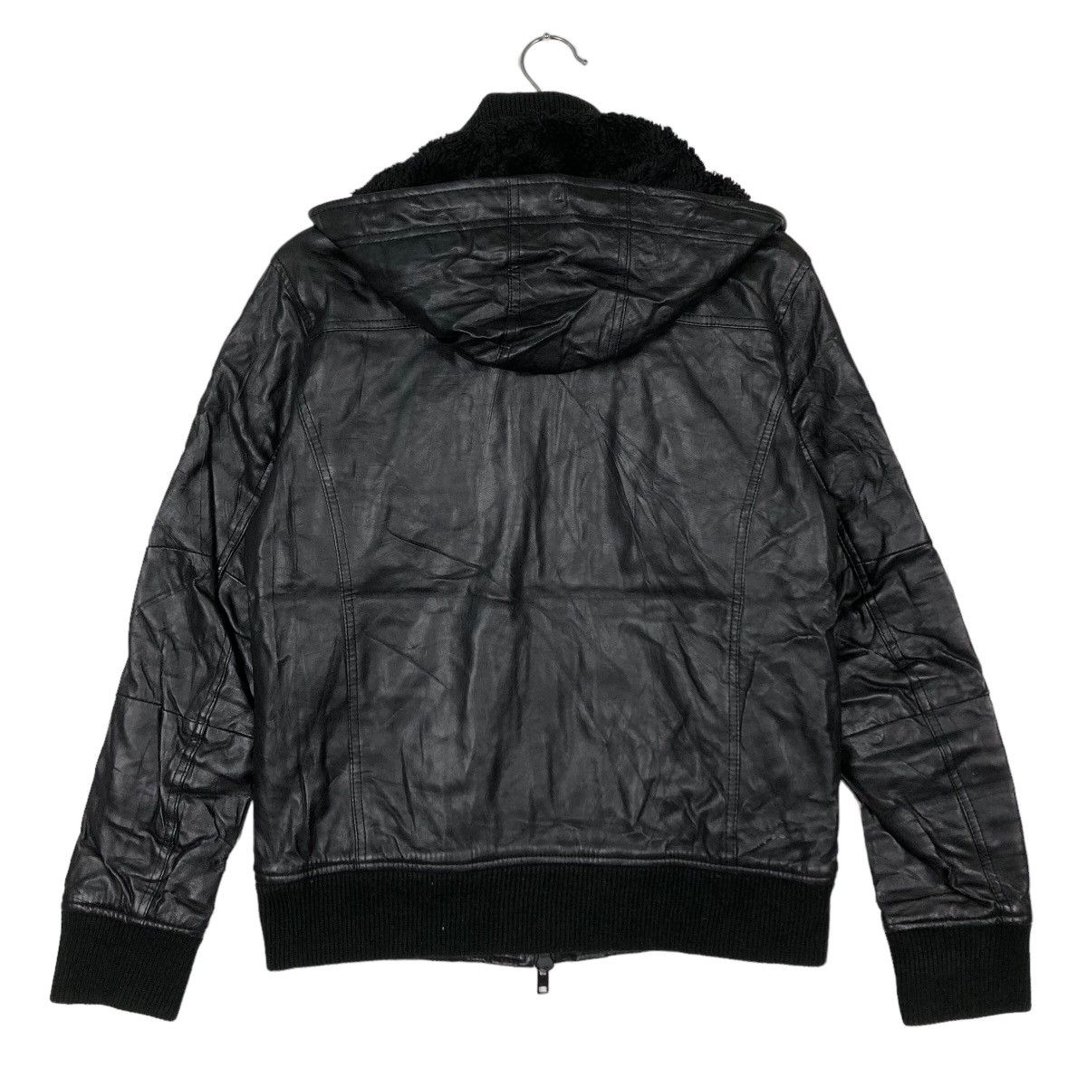 Genuine Leather 🔥90’s Soft Leather Bomber Jacket Azul Japan Made Size US S / EU 44-46 / 1 - 8 Thumbnail