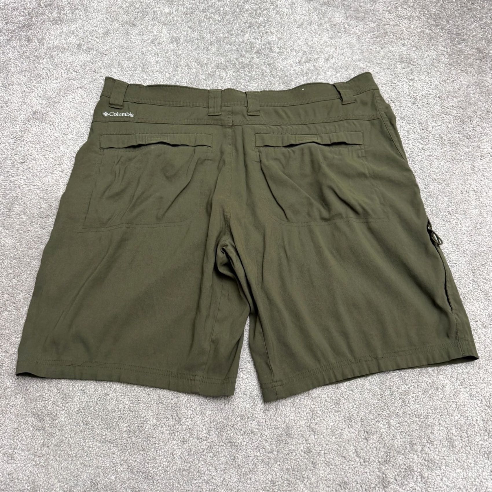 Olive Columbia Silver Ridge II Outdoor Hiking Shorts Mens 38 Olive Green Nylon Trail Shorts Medium Pocketed Size US 38 / EU 54 - 2 Thumbnail