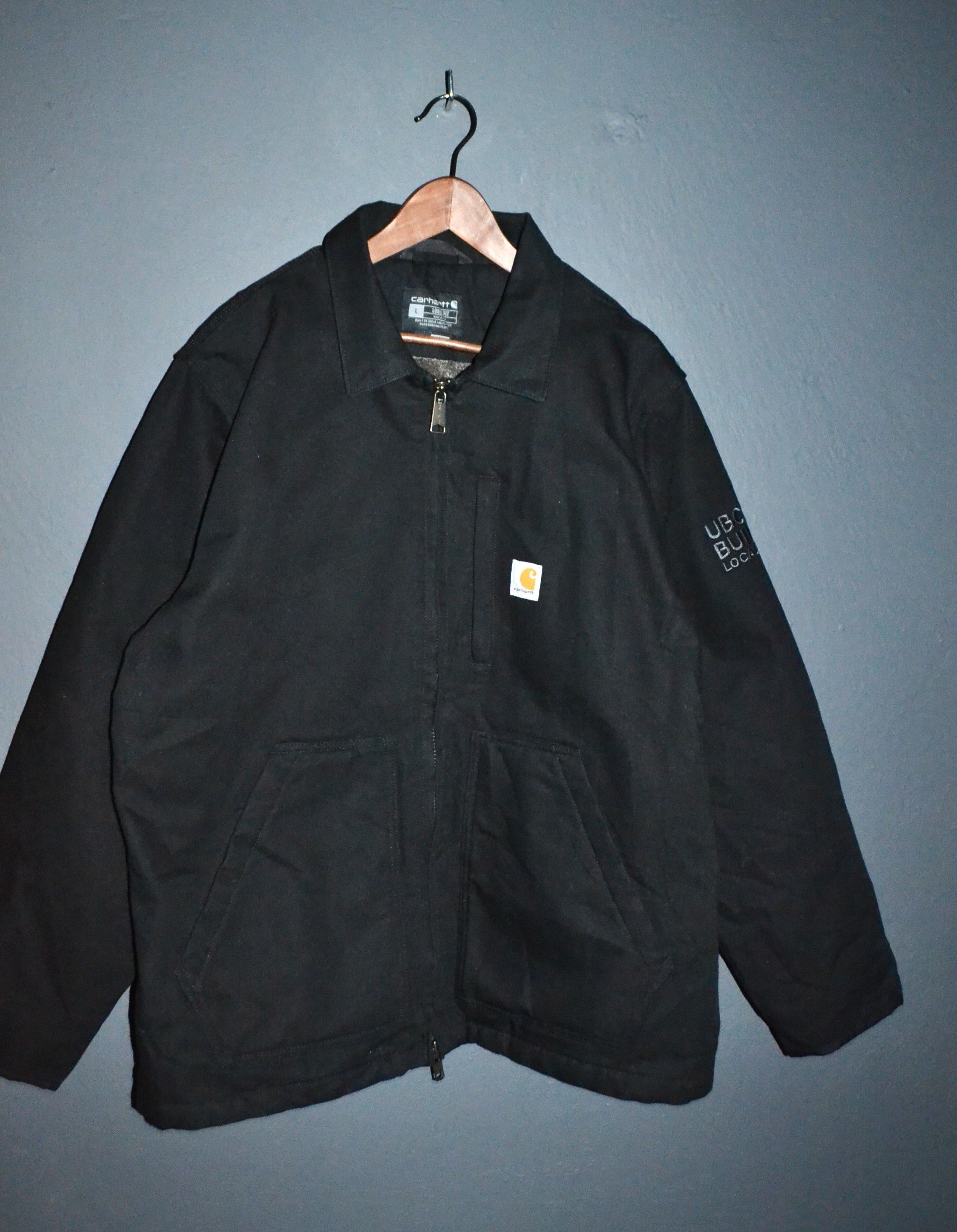 Carhartt Carhartt Men's 104293 Washed Duck Coat Sherpa Lined Black L Size US L / EU 52-54 / 3 - 4 Thumbnail