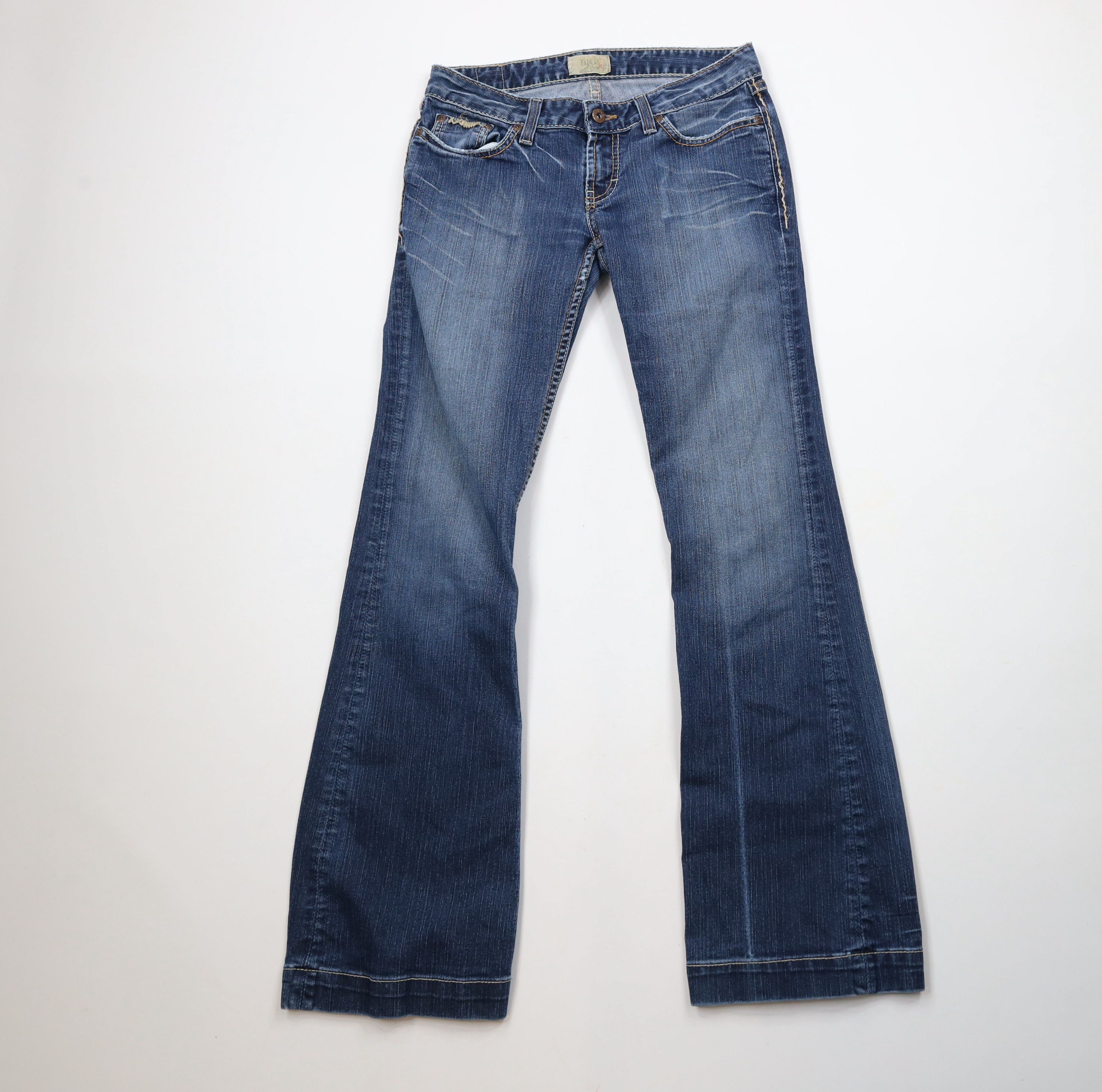 Vintage Buckle BKE Thick Stitch Starlite Stretch Flared Jeans Blue Size 28" / US 6 / IT 42 - 1 Thumbnail