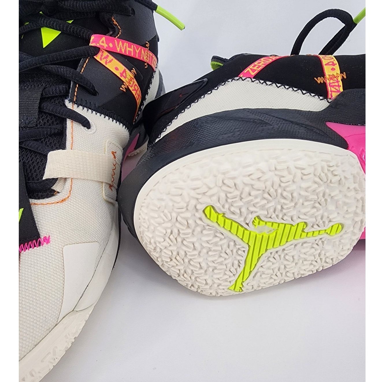 Nike Jordan Why Not Zer0.4 Pale Ivory Orange Volt Men’s 9.5 Size US 9.5 / EU 42-43 - 7 Thumbnail