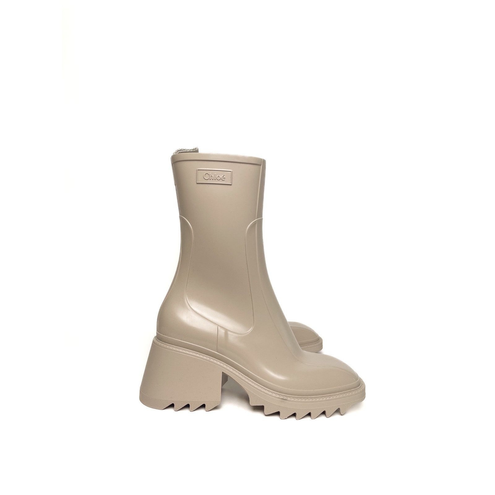 Chloe Grey Rubber Boots Size US 8.5 / IT 38.5 - 1 Thumbnail