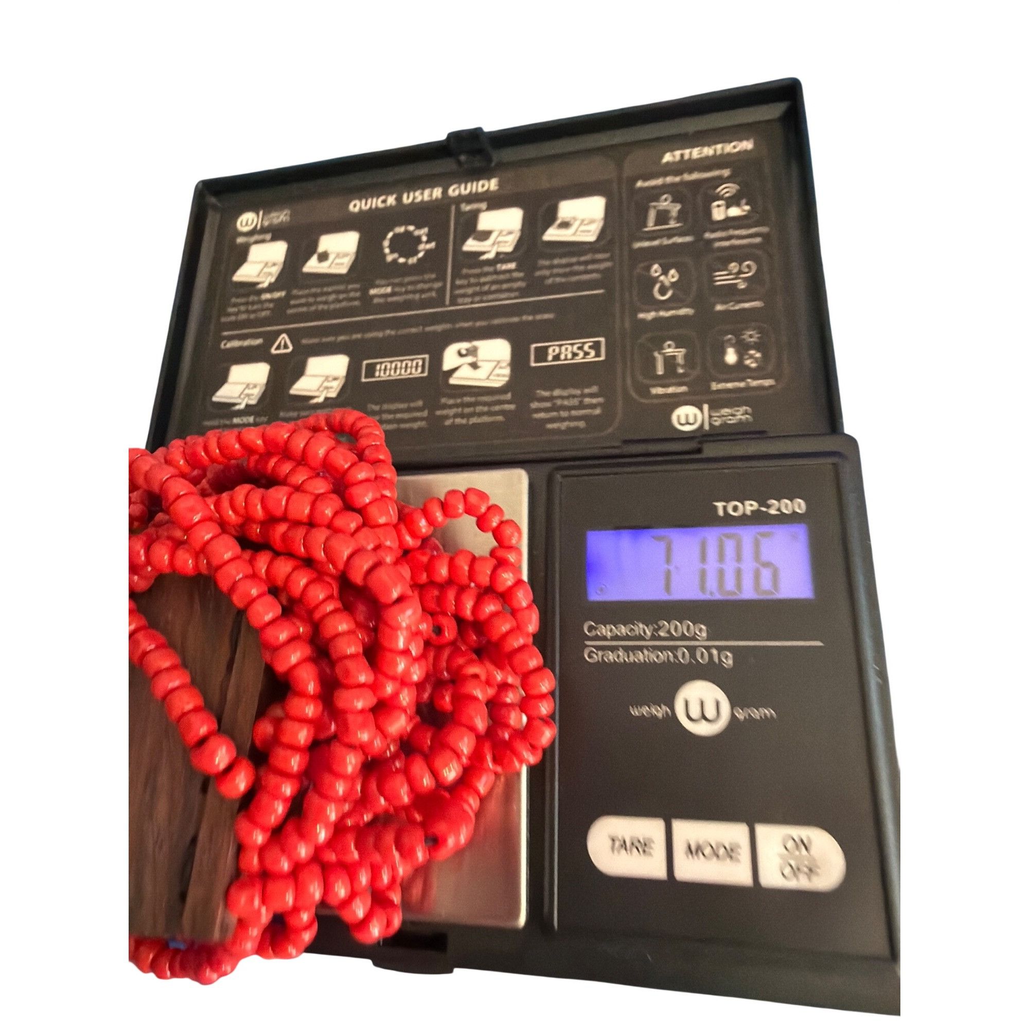 Other Bali Red Bead Hardwood Buckle Bracelet Multi Strand Chunky 7 Size ONE SIZE - 5 Thumbnail