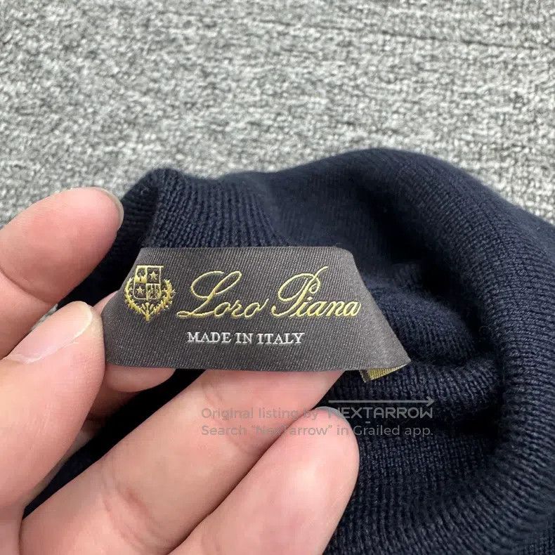 Loro Piana Loro Piana Notched collar cashmere knit sweater Size US M / EU 48-50 / 2 - 3 Thumbnail