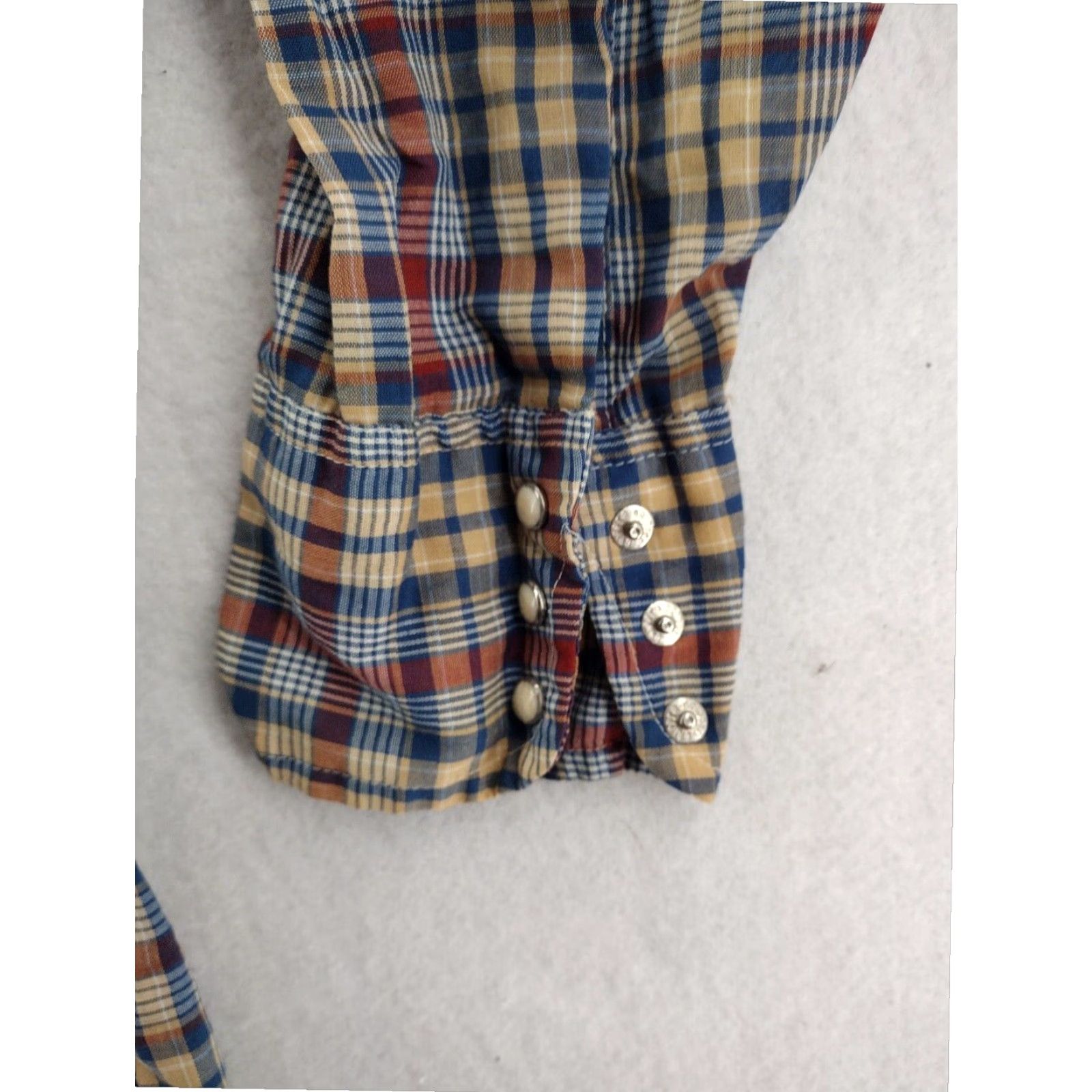 Levi's Vintage Levi Strauss Mens Medium Long Sleeve Plaid Cowboy Western Shirt Size US M / EU 48-50 / 2 - 2 Thumbnail