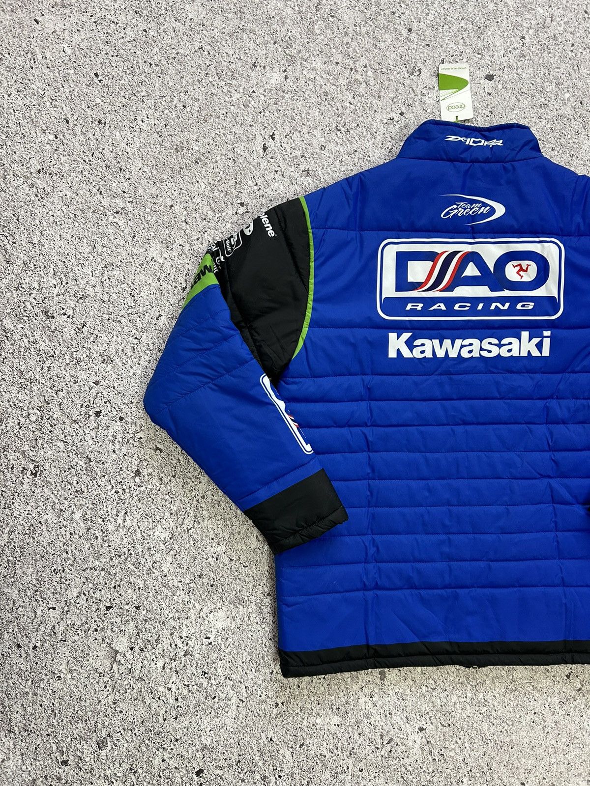Japanese Brand × NASCAR New Dao Racing Kawasaki Green Team Racing Jacket Size US XXL / EU 58 / 5 - 7 Thumbnail