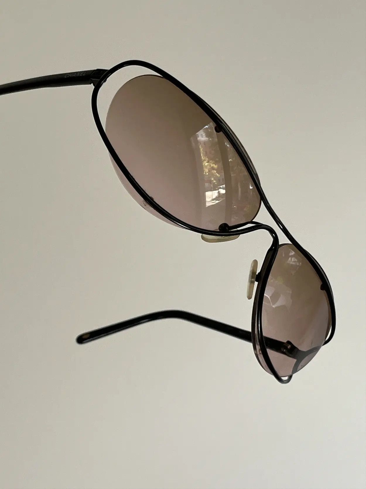 Chanel × Vintage CHANEL SUNGLASSES 4020 Rhinestone 4017 Mask RI907 Size ONE SIZE - 1 Thumbnail