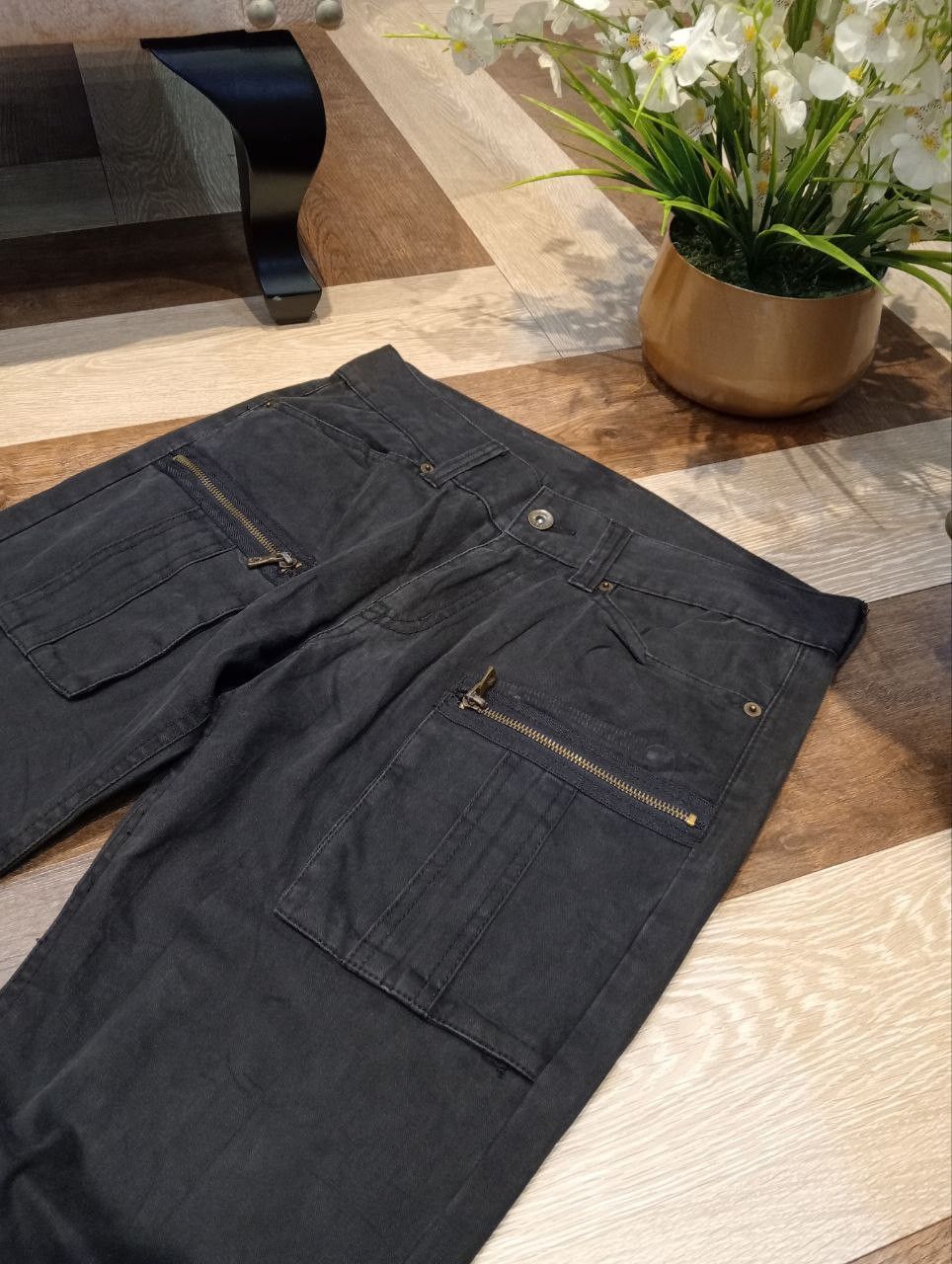 semanticdesign SEMANTIC DESIGN JAPAN 6 POCKET FADED BLACK PANTS Size US 33 - 5 Thumbnail