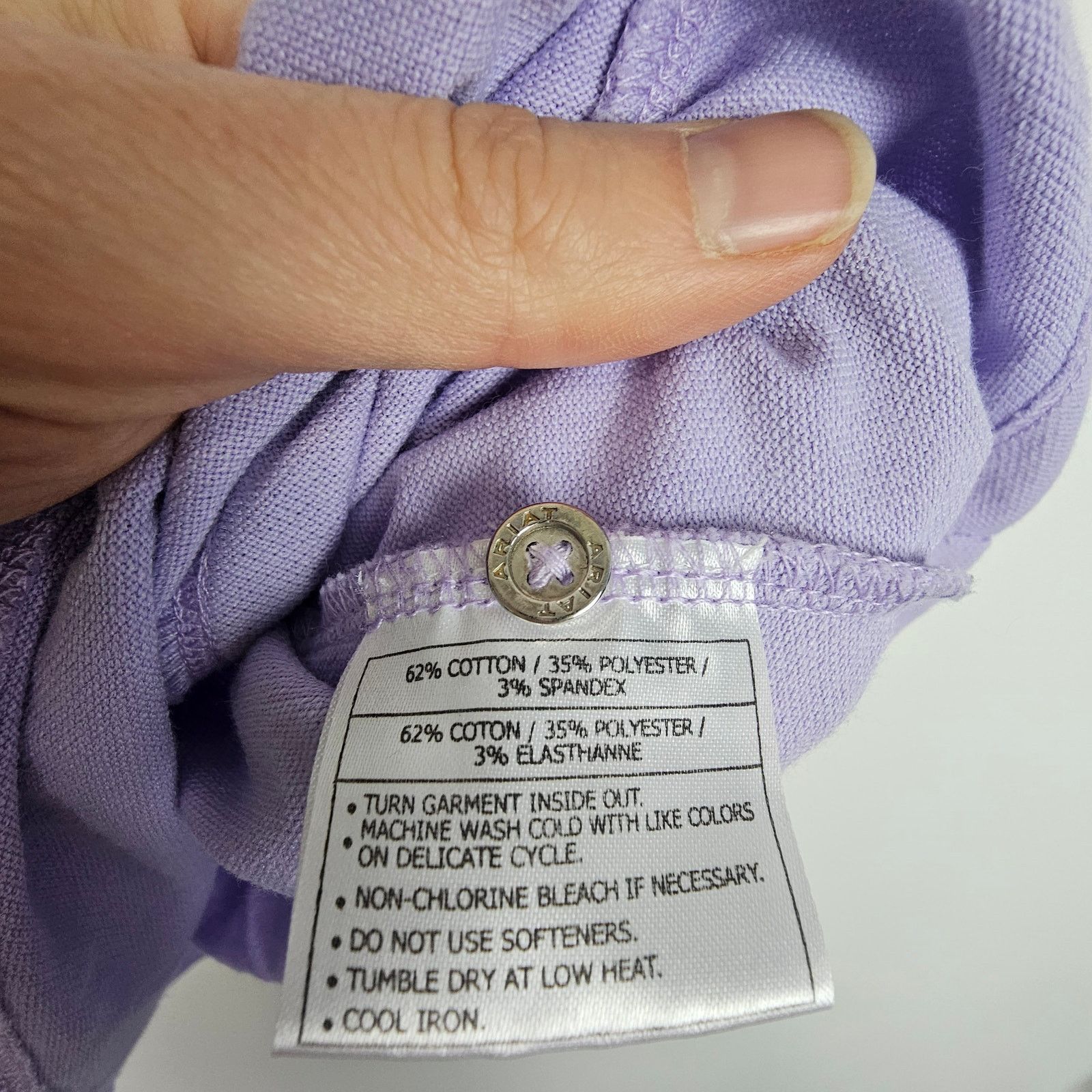 Ariat Ariat Short Sleeve Polo Shirt Pullover Top Lavender Woman S Size S / US 4 / IT 40 - 6 Thumbnail