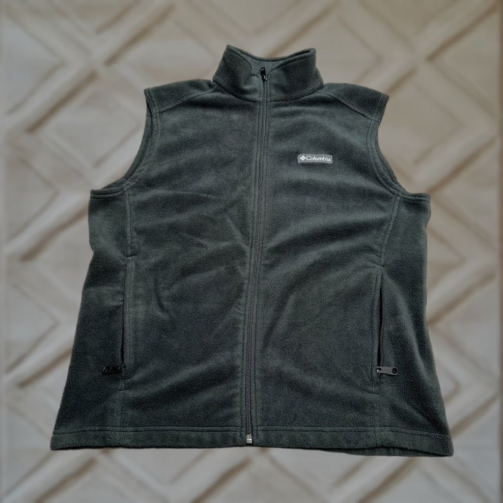 Vintage Columbia Steens Mountain Vest Mens Medium Black Fleece Zip Pockets Full Zip Outdoor Size US M / EU 48-50 / 2 - 1 Thumbnail