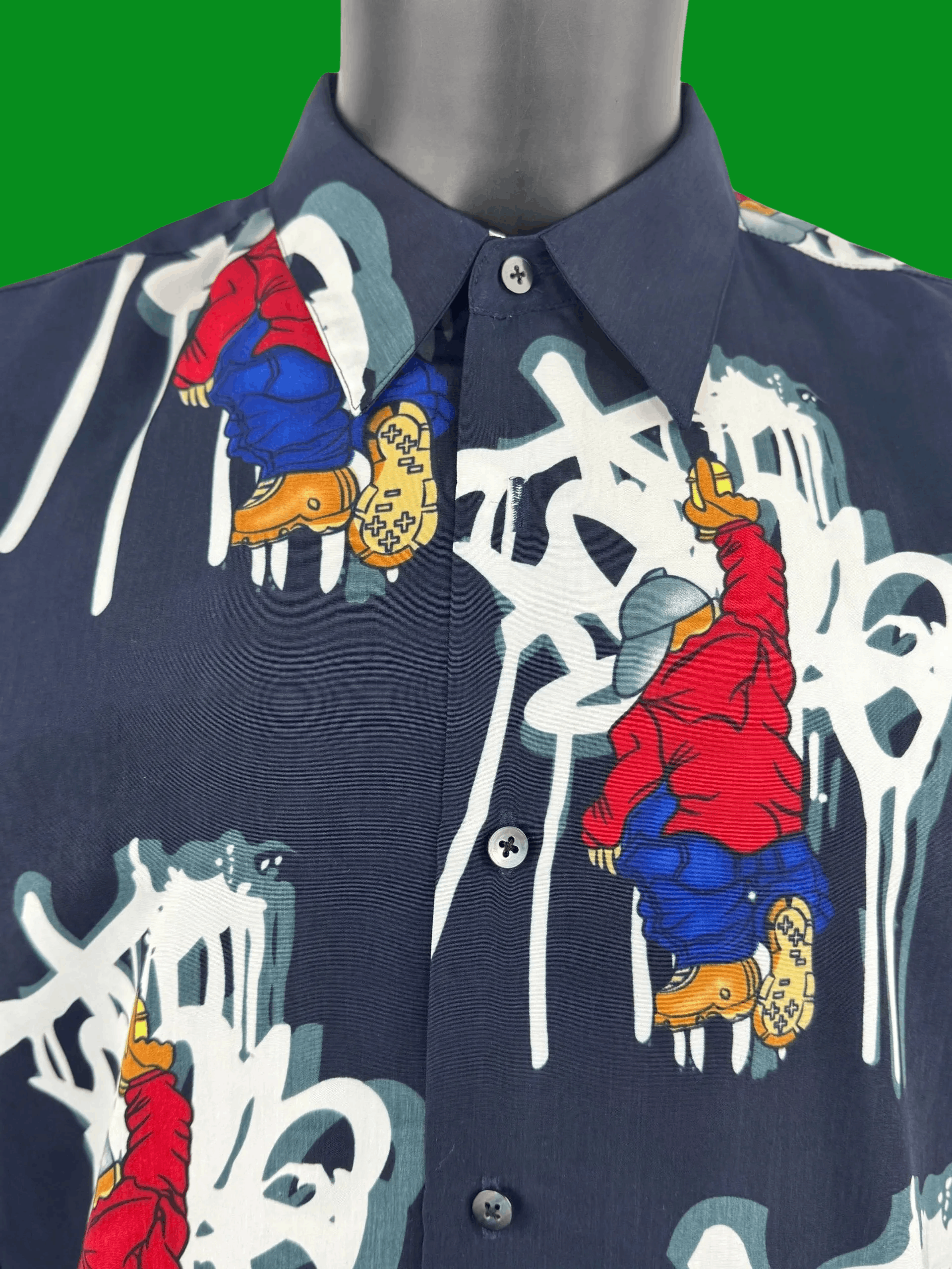 Vintage VTG 90's Y2K UP RO'S Shirt Hip Hop Graffiti Graphic Street Size US L / EU 52-54 / 3 - 3 Thumbnail