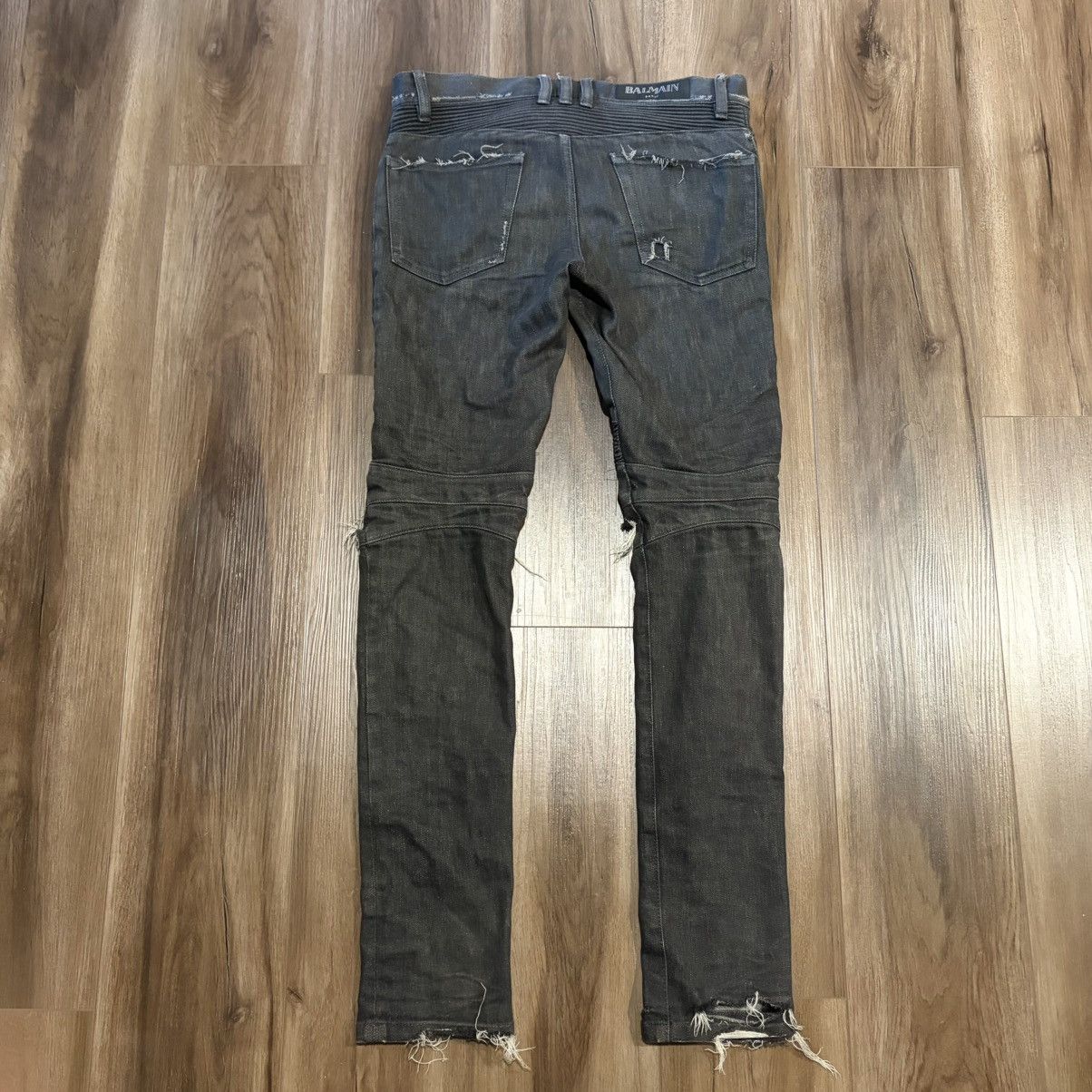 Balmain Balmain ripped biker denim Size US 30 / EU 46 - 2 Thumbnail