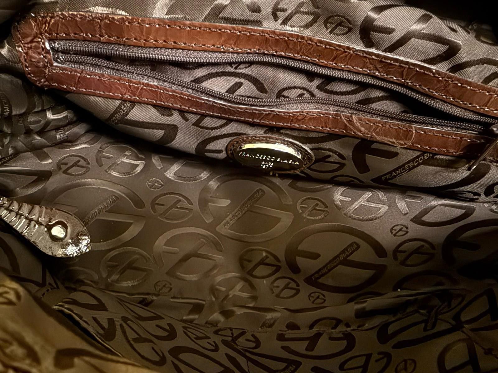 Other Francesco Biasia Brown Patent Leather Satchel Shoulder Bag Size ONE SIZE - 5 Thumbnail