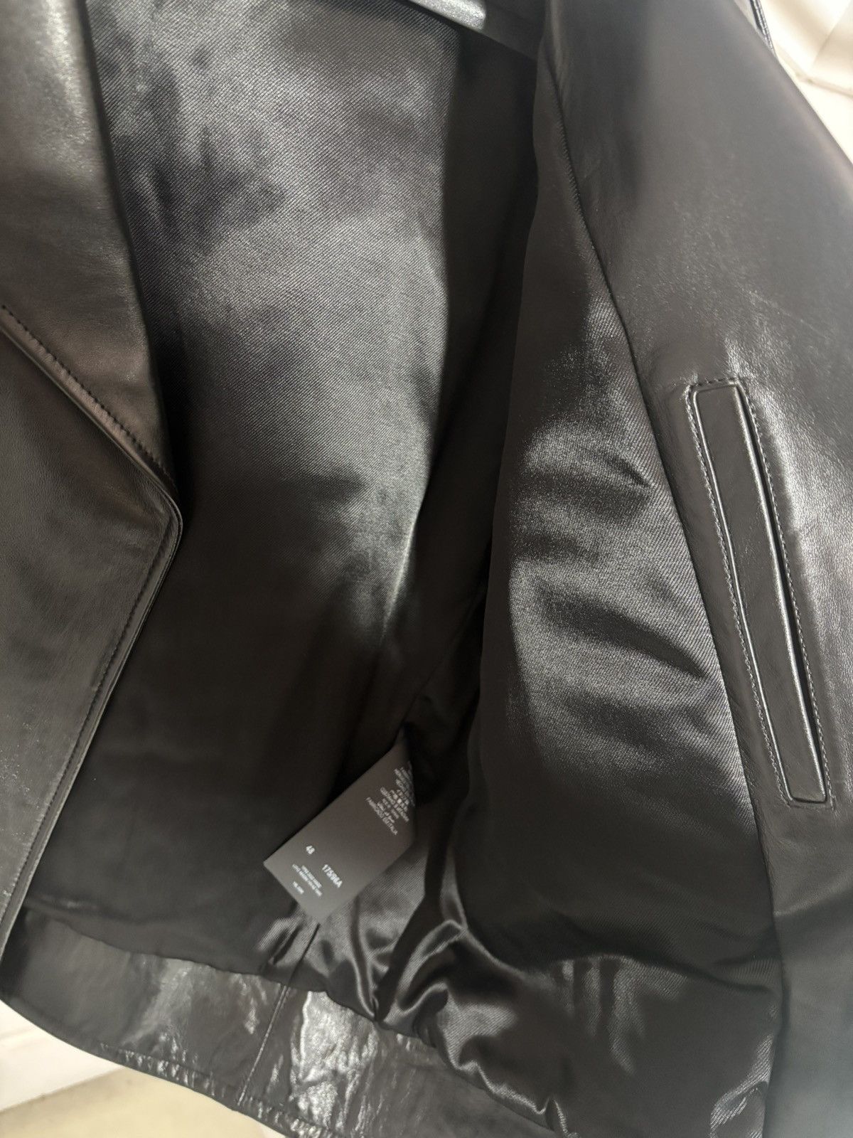 Saint Laurent Paris MOTORCYCLE JACKET IN PLUNGED LAMBSKIN Size 48 Size US M / EU 48-50 / 2 - 7 Thumbnail