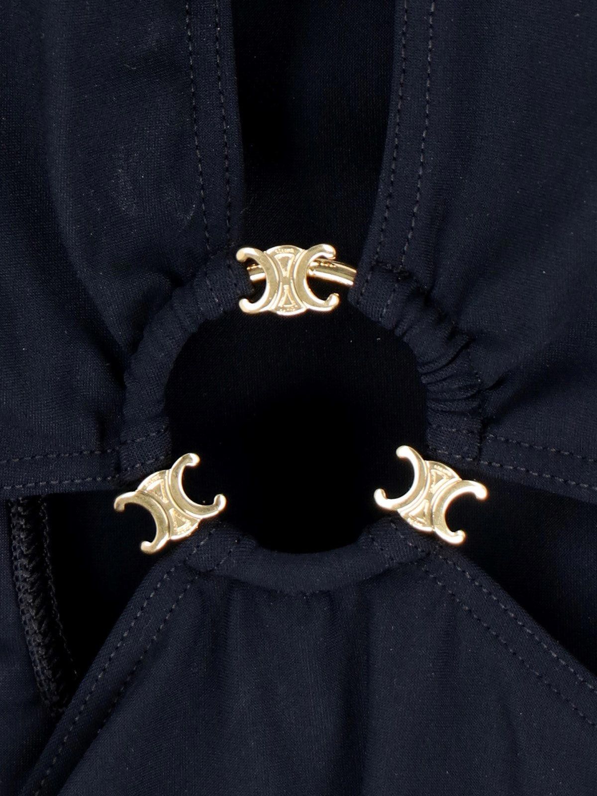 Celine CELINE TRIOMPHE SWIMSUIT IN MATTE JERSEY SIZE 38 Size ONE SIZE - 3 Thumbnail