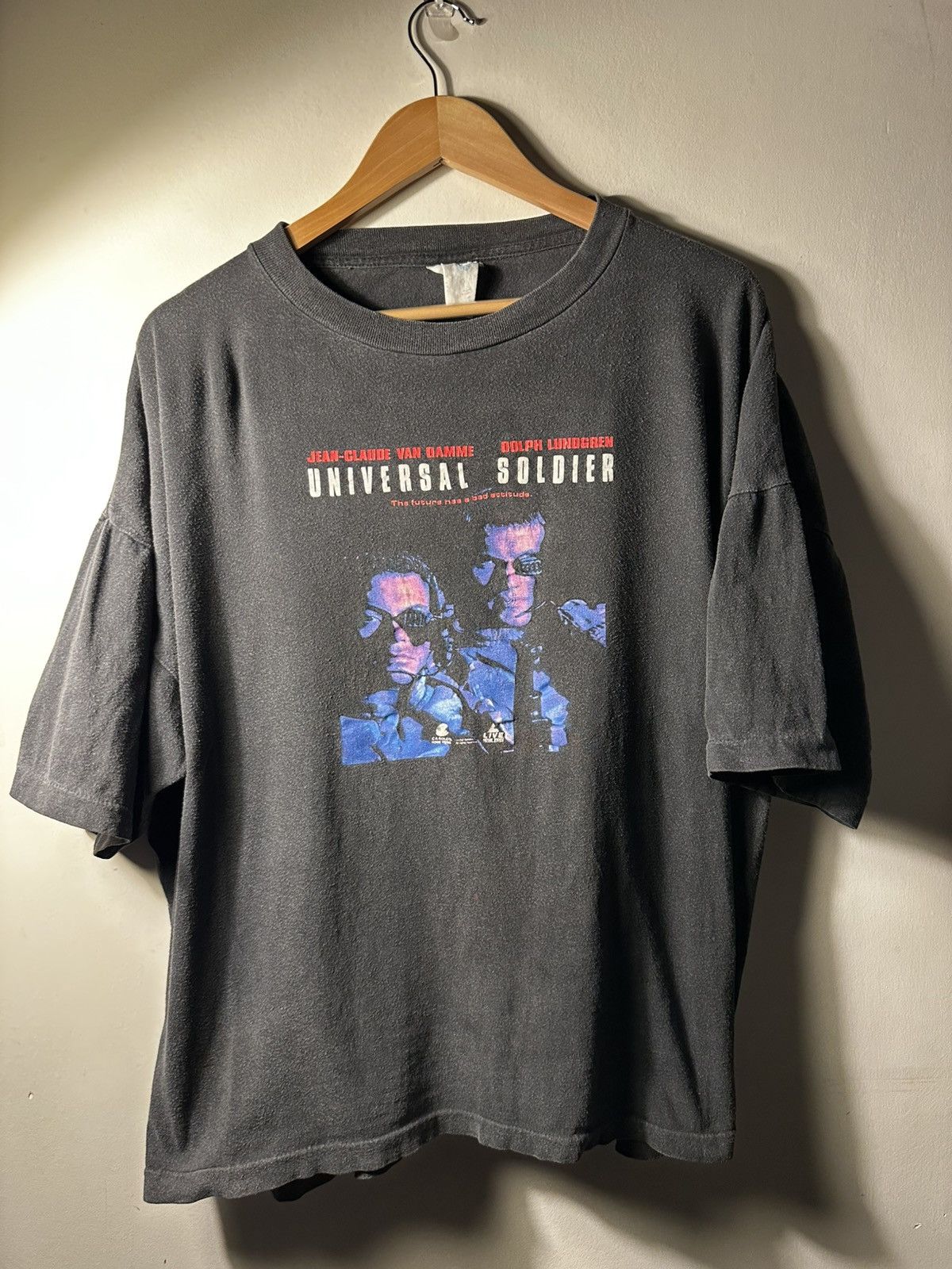 Jerzees Vintage 1992 Universal Soldier JCVD Boxy Tee XL Size US XL / EU 56 / 4 - 1 Thumbnail