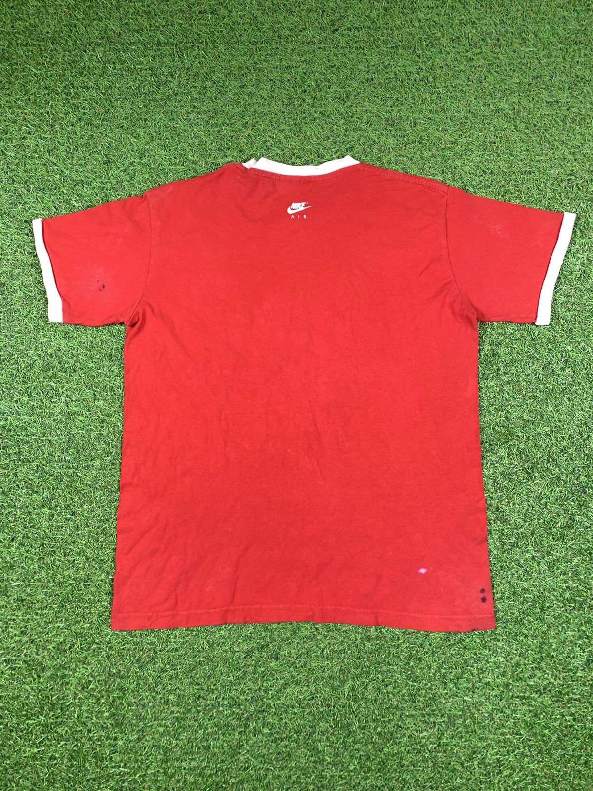 Nike Vintage 90s Nike tee streetwear big logo swoosh size L Size US L / EU 52-54 / 3 - 3 Thumbnail