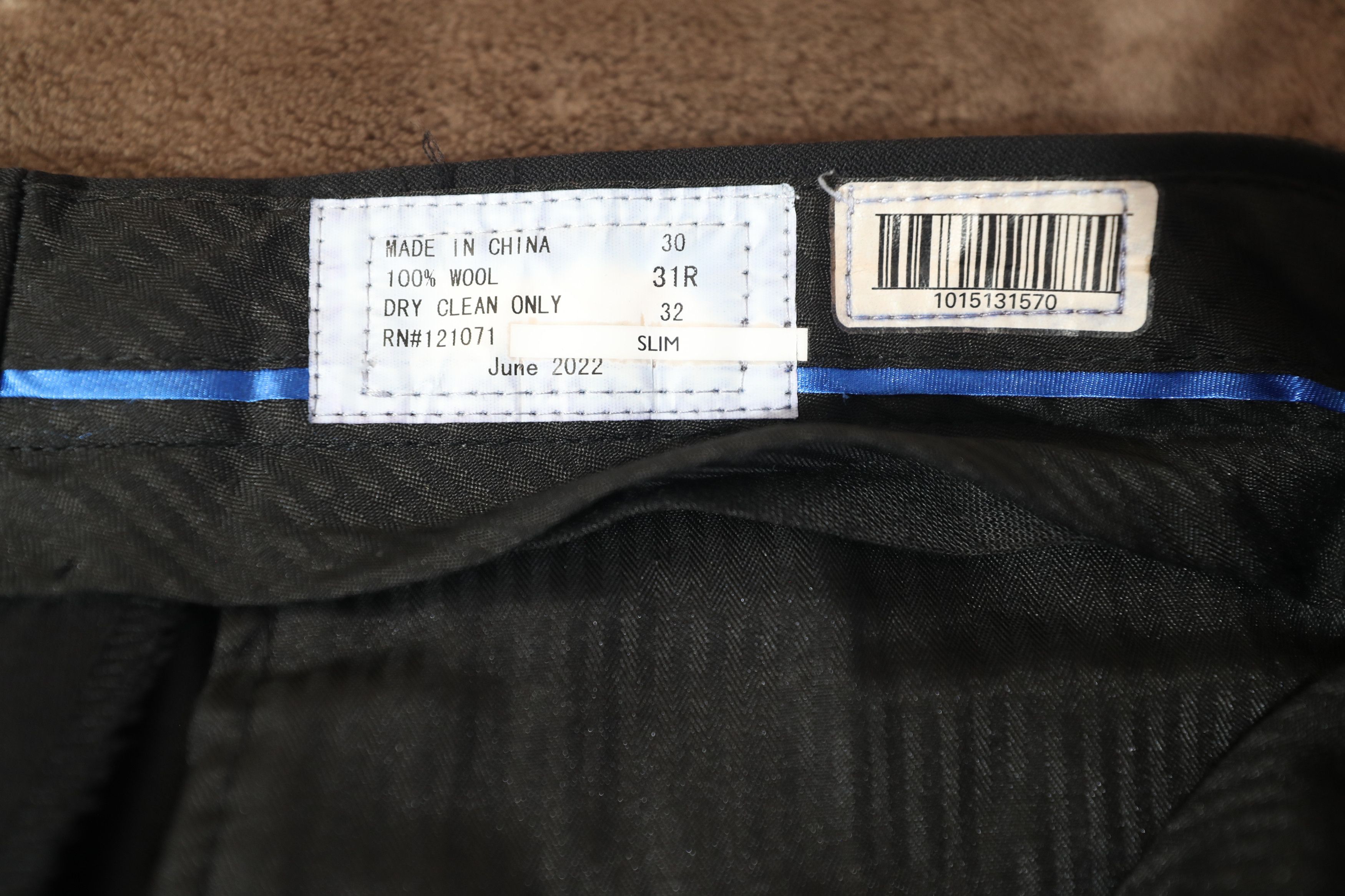 Vintage Super 130's Fine Worsted Wool Slim Pants (30x31) Size US 30 / EU 46 - 10 Thumbnail