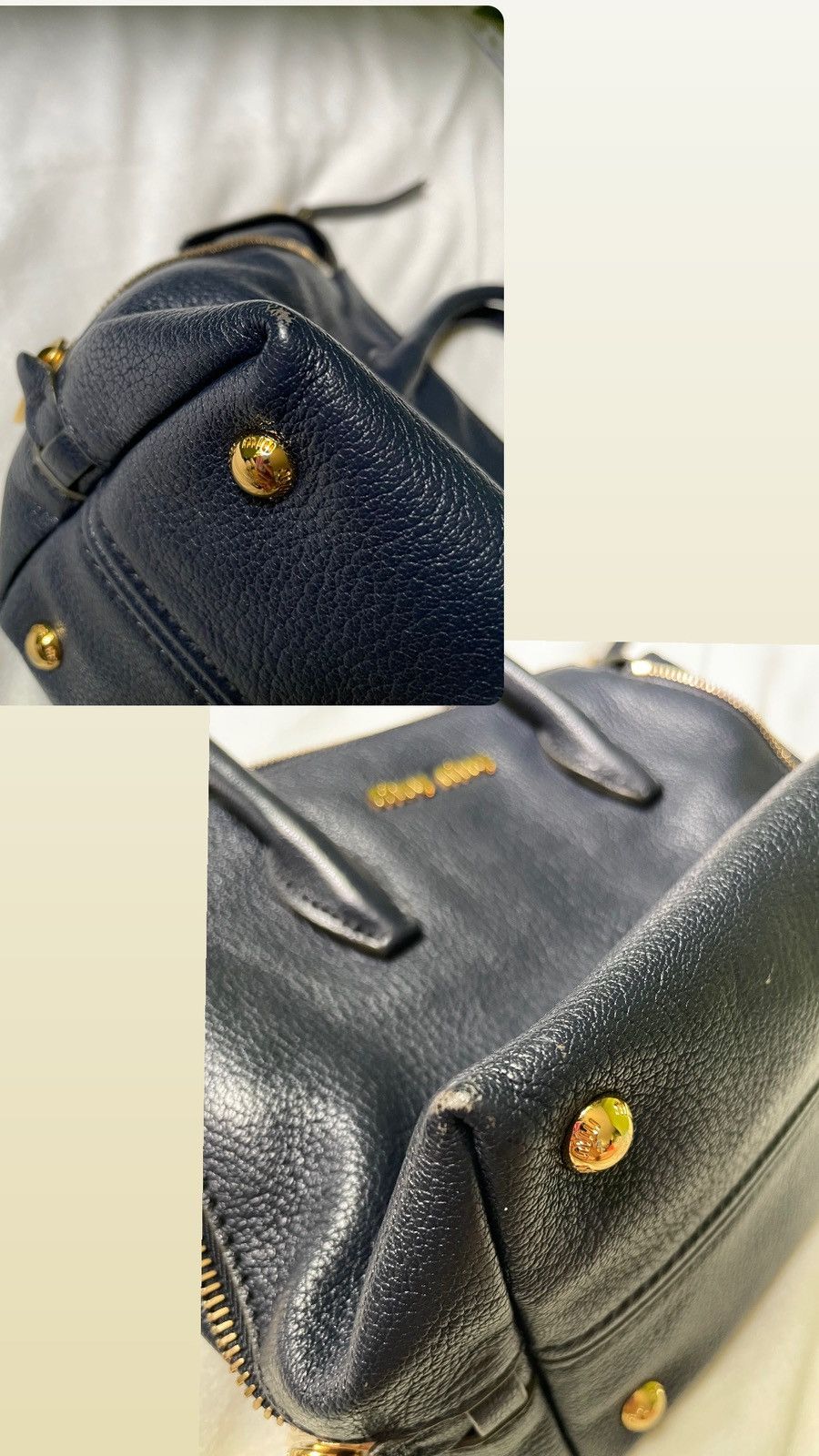 Miu Miu Miu Miu Navy Crossbody Bag Size ONE SIZE - 13 Thumbnail