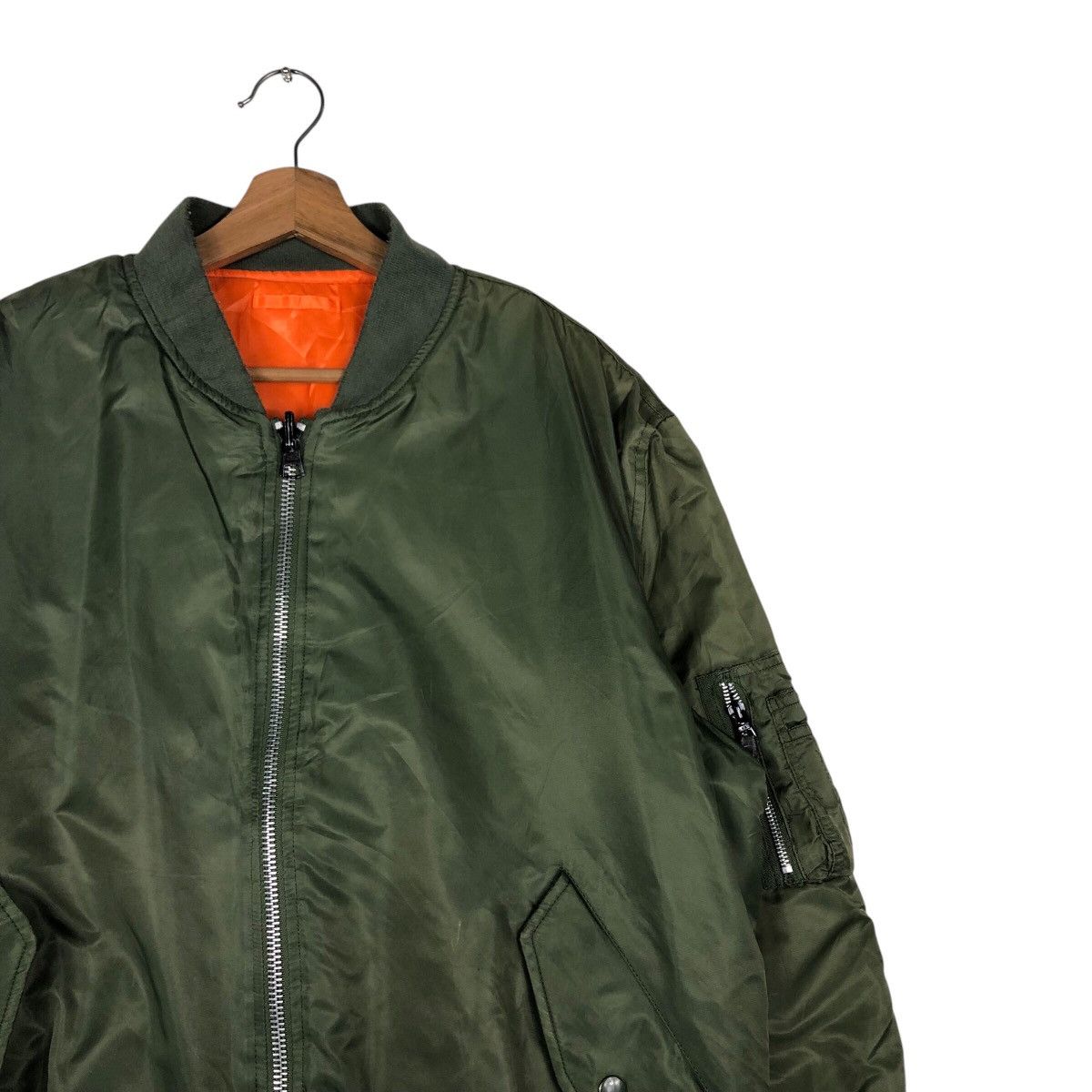 Japanese Brand 📌Vintage Bomber Jacket Reversible Knox Armory Ma-1 Design Size US M / EU 48-50 / 2 - 7 Thumbnail