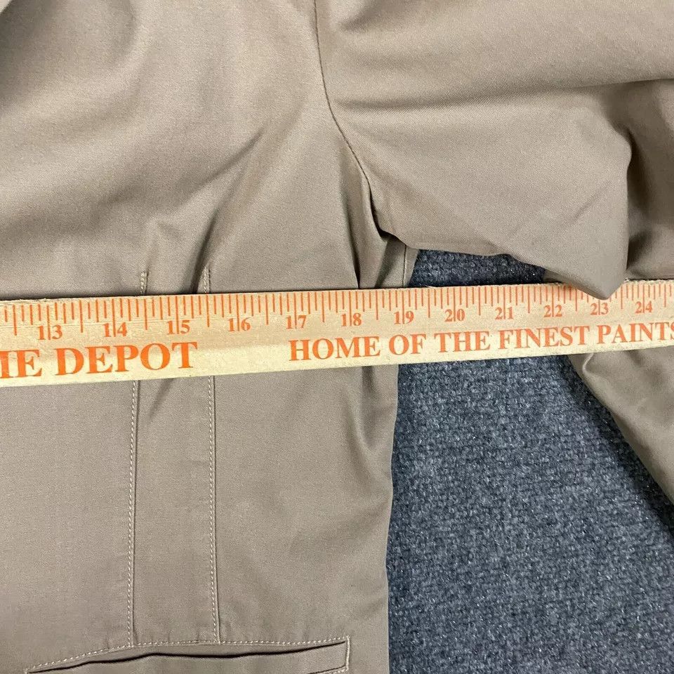 L.L. Bean LL Bean Coat Women's Size 10 Petite Tan 100% Cotton Adults Size L / US 10 / IT 46 - 4 Thumbnail