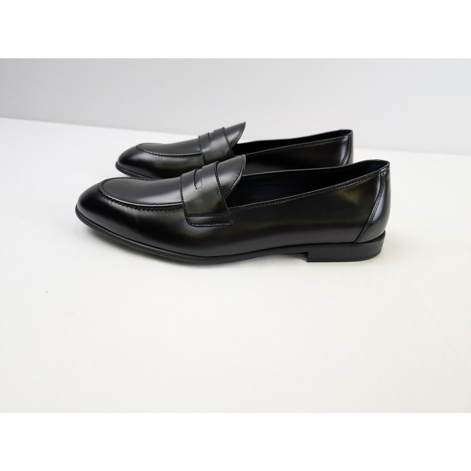 Brioni o1rshd1 Penny Loafer Uniform Shoe Boots in Black Size US 11.5 / EU 44-45 - 9 Thumbnail