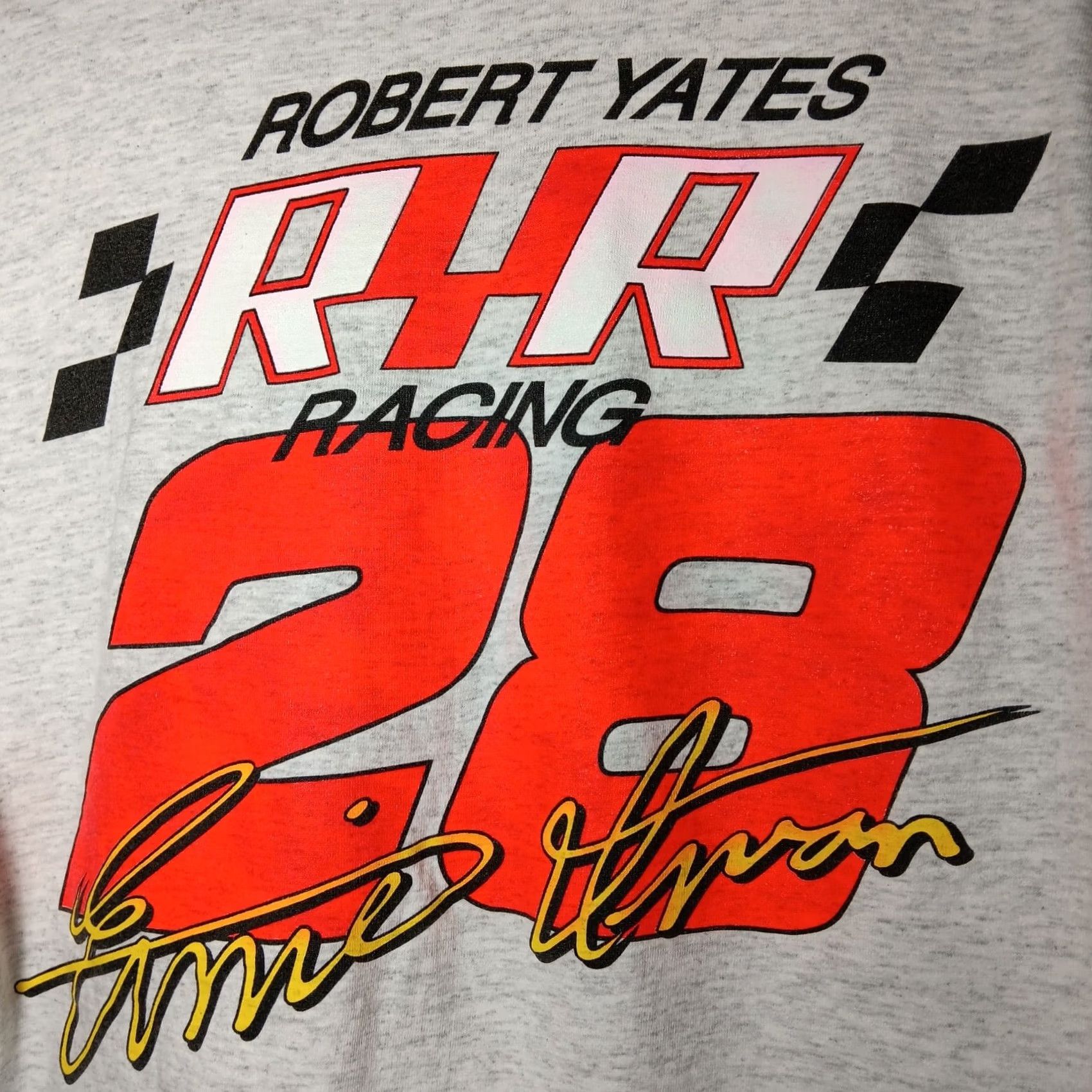 NASCAR VINTAGE NASCAR Ernie Irvan Shirt M Robert Yates Gray Race T Size US M / EU 48-50 / 2 - 4 Thumbnail