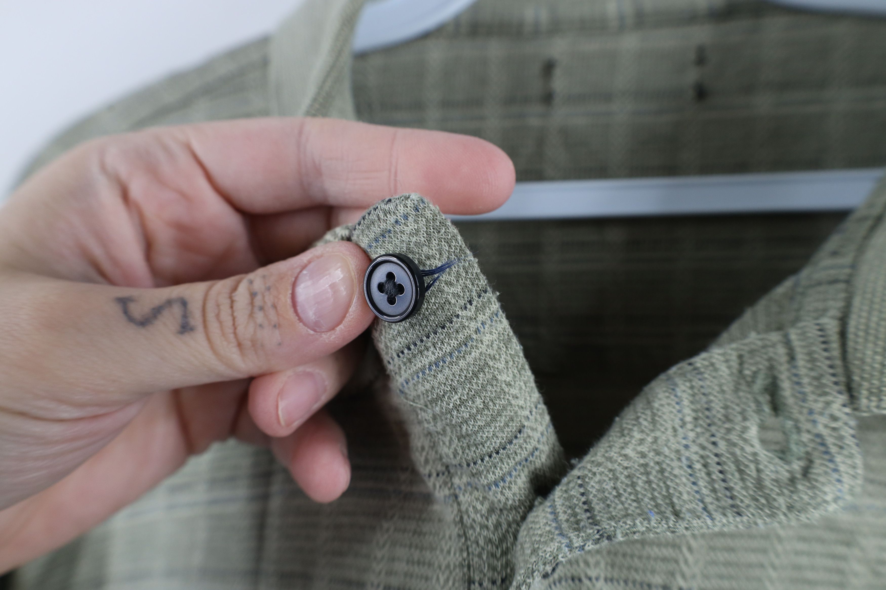 Vintage Vintage 90s Streetwear Checkered Knit Long Sleeve Polo Shirt Size US XL / EU 56 / 4 - 5 Thumbnail