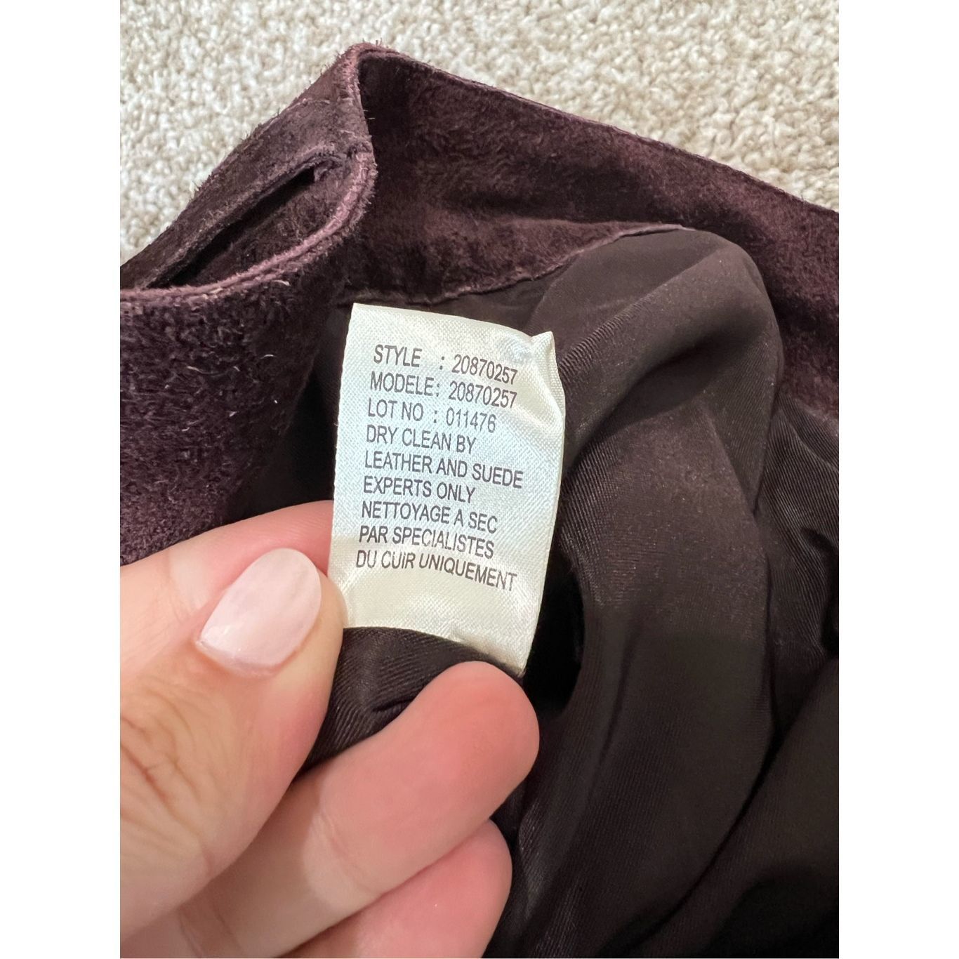 Theory Theory NWT Pants Women's Merlot Suede Leather Fully Lined Bo Size 27" / US 4 / IT 40 - 14 Thumbnail