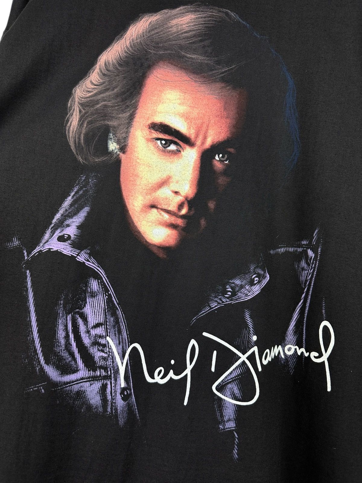 Band Tees Vintage 1996 Neil Diamond Tour T-Shirt Double Sided Size US XL / EU 56 / 4 - 5 Thumbnail