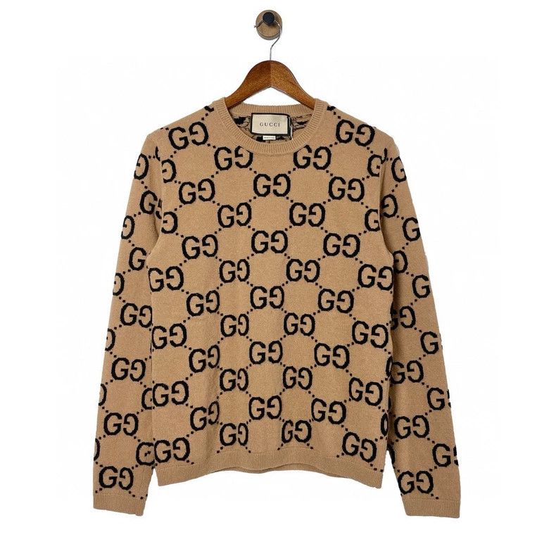 Gucci Gucci Double G series SS23 GG letter jaccard pullover round Size US XS / EU 42 / 0 - 1 Thumbnail