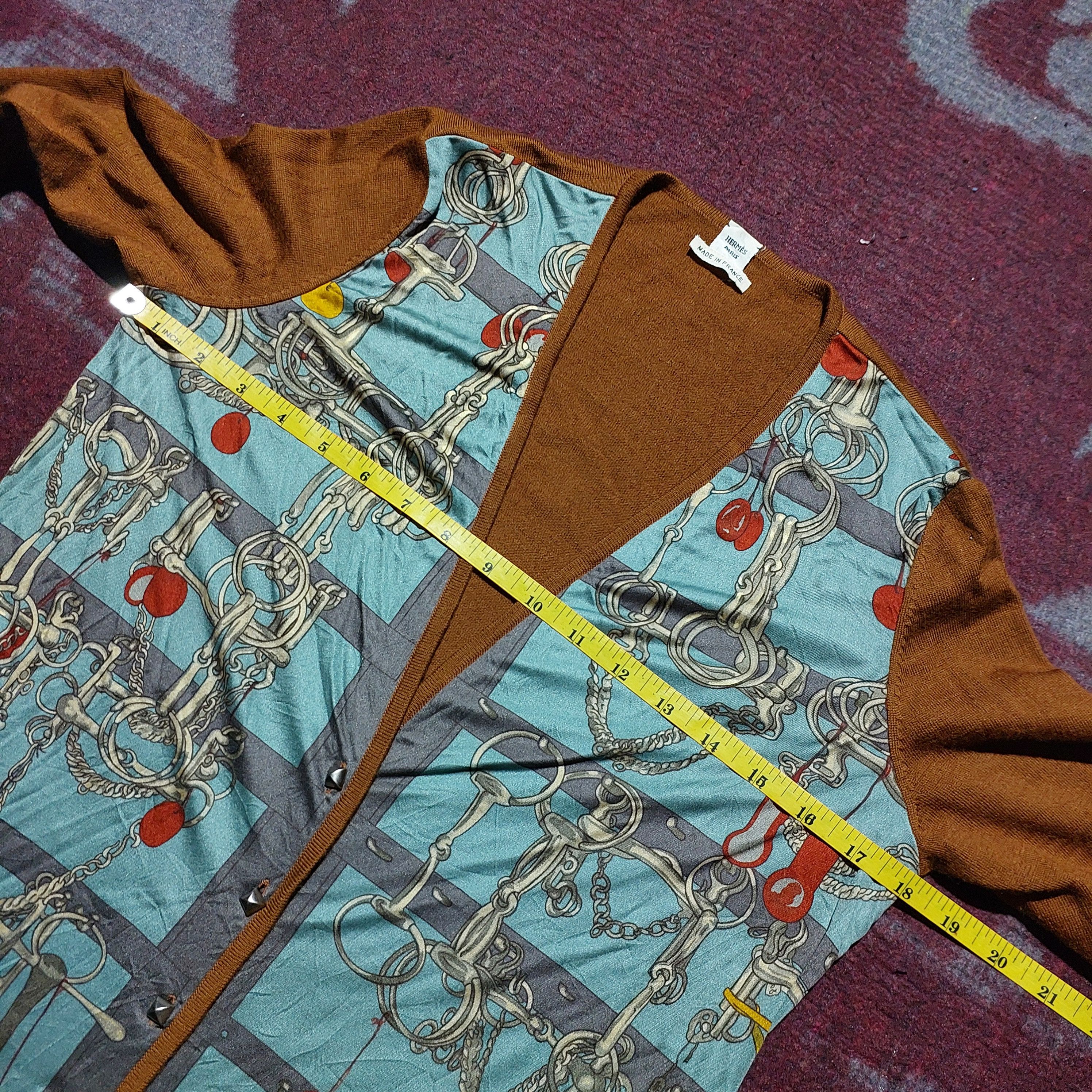 Hermes Hermes by Maison Margiela chain iron button cashmere cardi Size S / US 4 / IT 40 - 12 Thumbnail