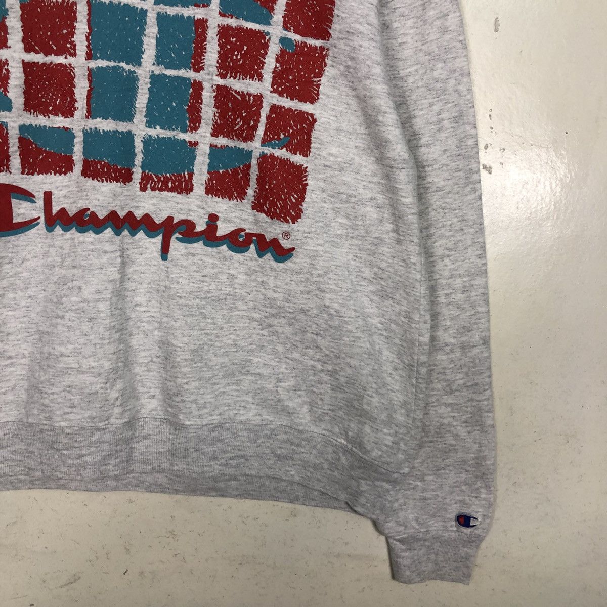 Vintage 📌Vintage Sweatshirt Crewneck Champion Big Logo Size US M / EU 48-50 / 2 - 7 Thumbnail