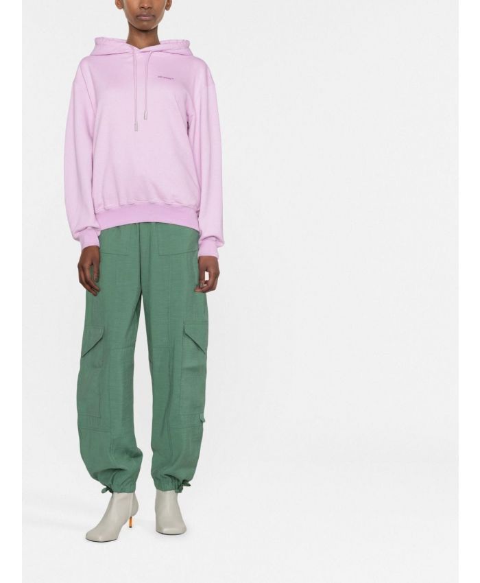 Off-White o1gr1nt0125 Diag Regular Hoodie in Lilac Size XXS / US 00 / IT 34 - 2 Thumbnail