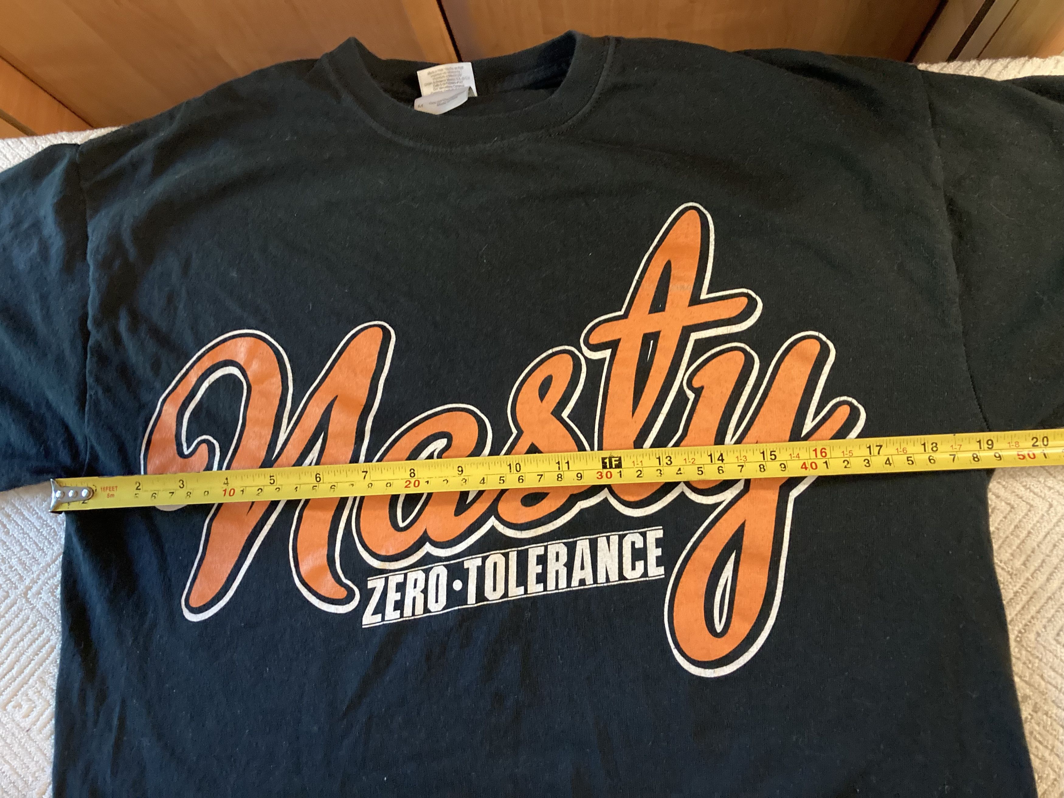 Band Tees × Vintage Vintage Nasty Zero Tolerance Band T shirt Size US S / EU 44-46 / 1 - 6 Thumbnail
