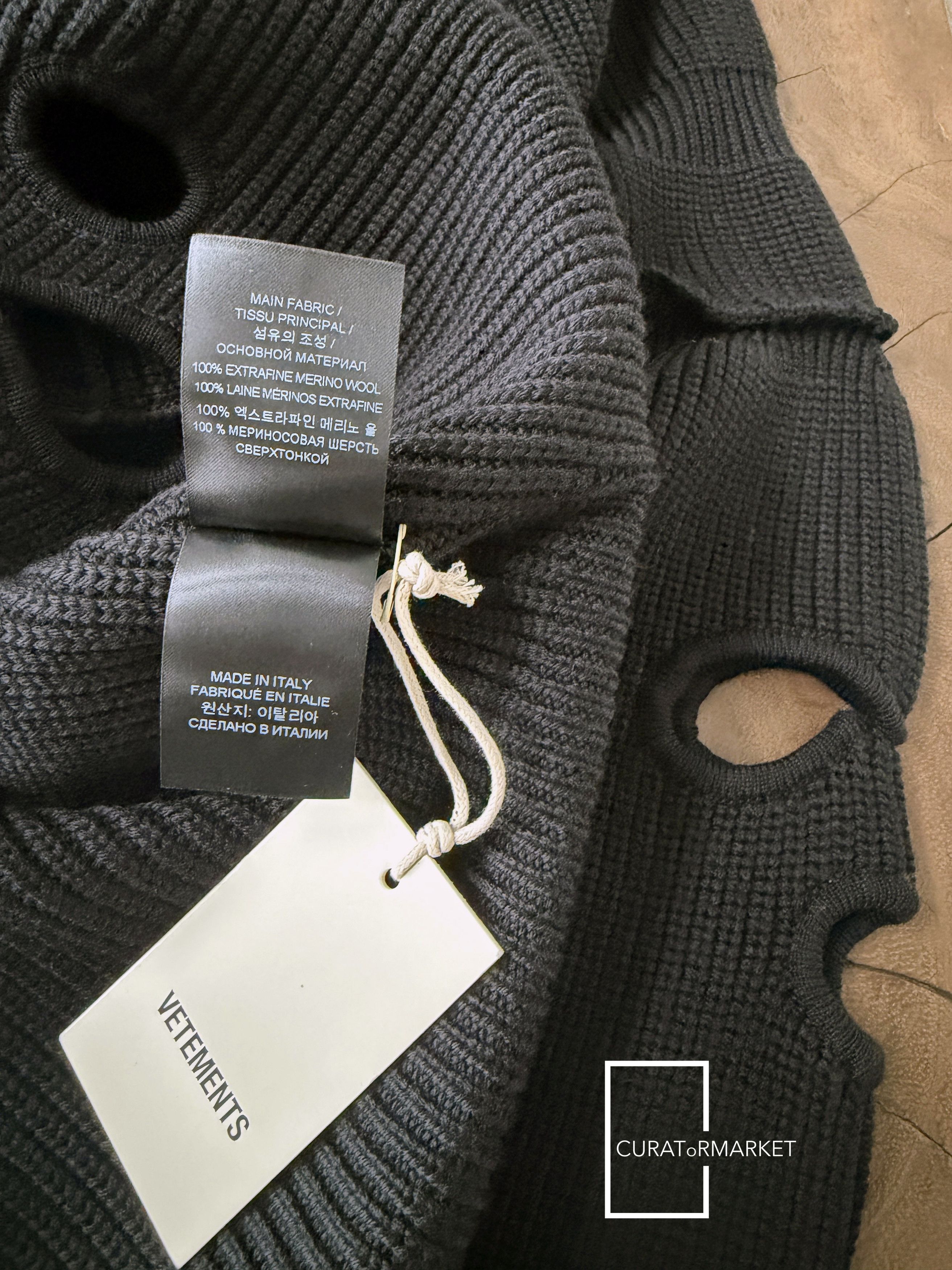 Vetements M Wool Multi Stitch Ski Mask Shiesty Balaclava Sweater FW25 Size US M / EU 48-50 / 2 - 11 Thumbnail