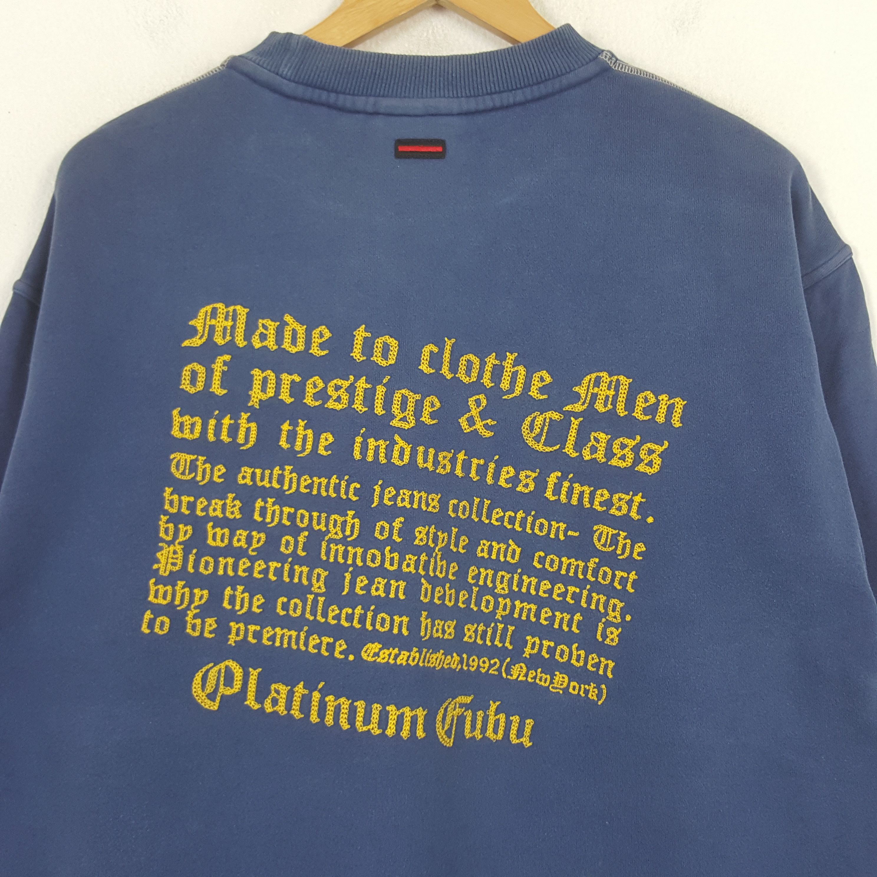 Fubu × Vintage Vintage Fubu Skateboard Style Sweatshirt C283N1 Size US XL / EU 56 / 4 - 2 Thumbnail