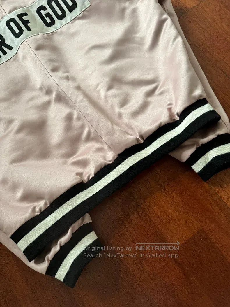 Fear of God Fear of God Season 5 Pink Varsity Jacket. Size US XL / EU 56 / 4 - 8 Thumbnail