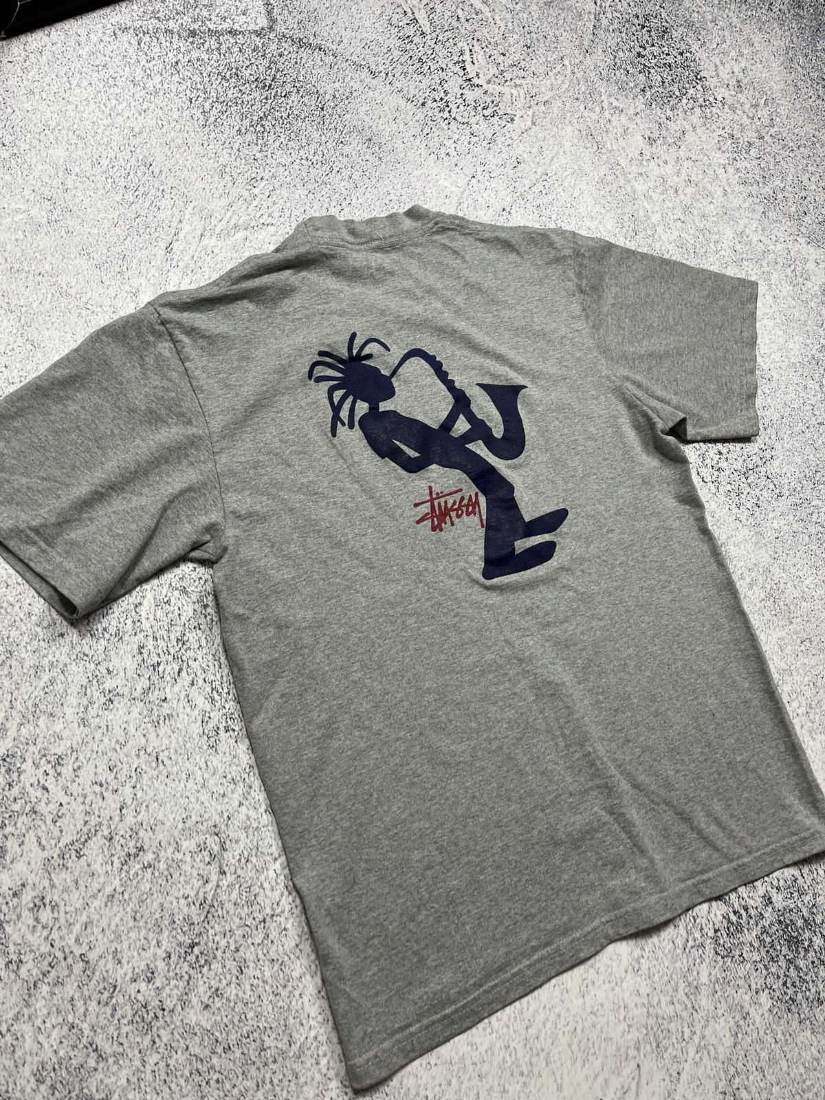 Stussy Stussy Outdoor 90’s Jazz Man Saxophone Vintage T Shirt Logo Size US S / EU 44-46 / 1 - 11 Thumbnail