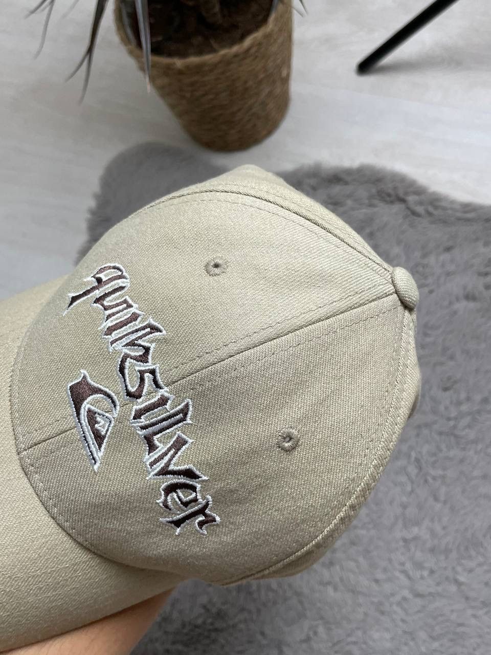 Quiksilver × Vintage Quicksilver Hat Big CENTER Logo Avantgarde Style Surf Brand Size ONE SIZE - 3 Thumbnail