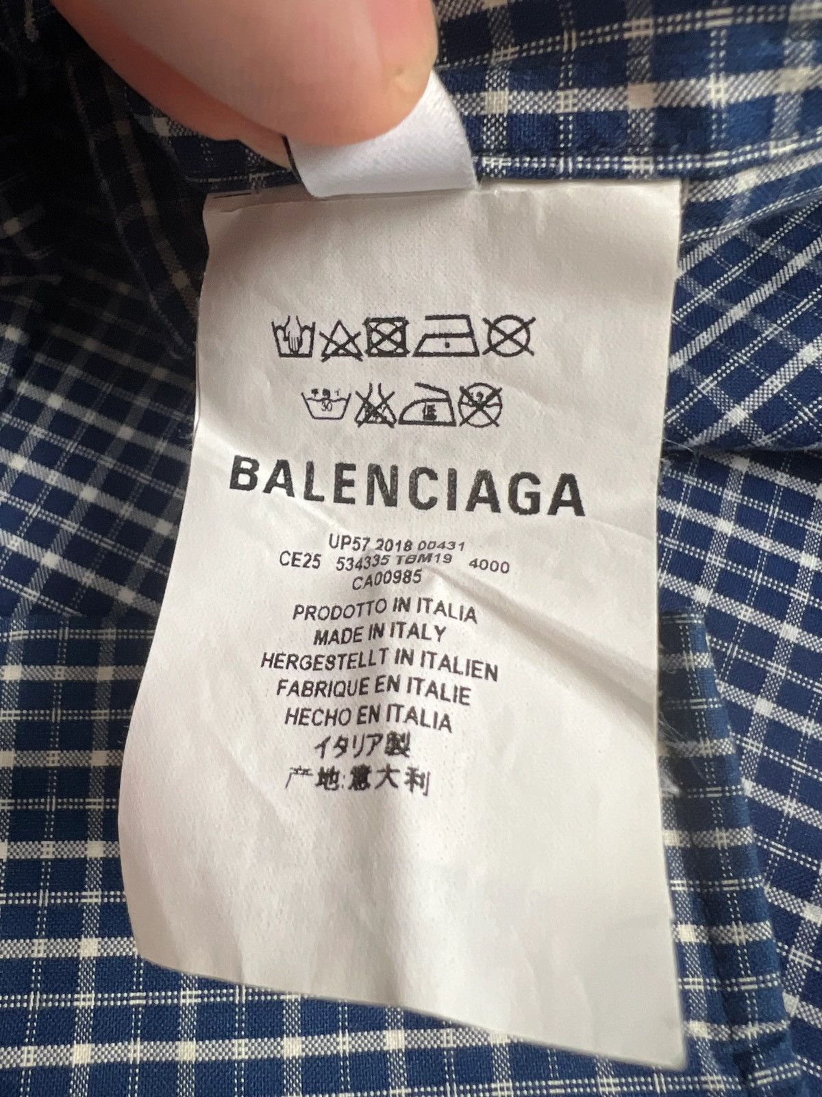 Balenciaga BALENCIAGA SHIRT X TEE T-SHIRT SZ:37 Size US L / EU 52-54 / 3 - 6 Thumbnail