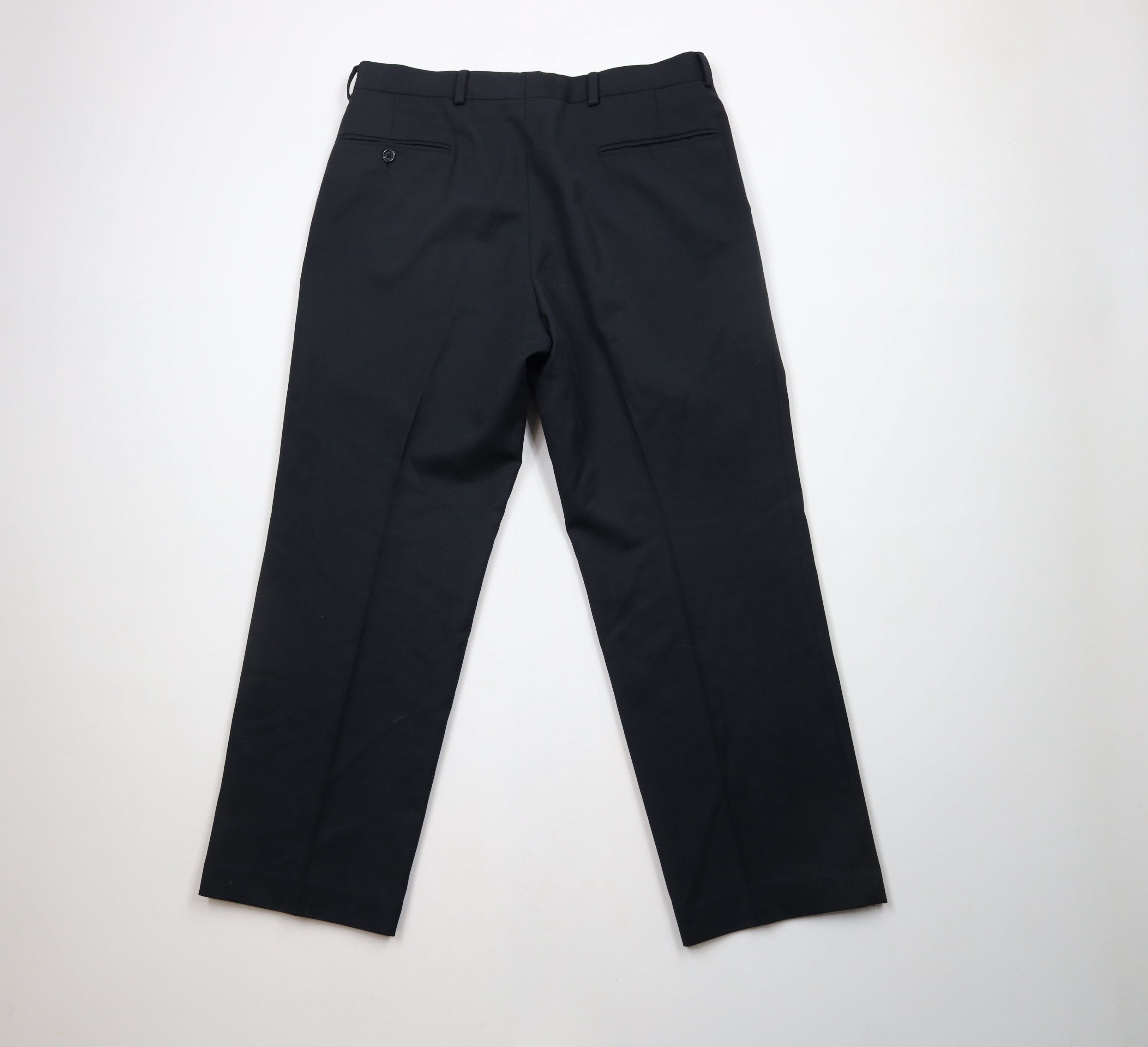Vintage Vintage 90s Streetwear Pleated Chino Pants Trousers Black Size US 34 / EU 50 - 9 Thumbnail