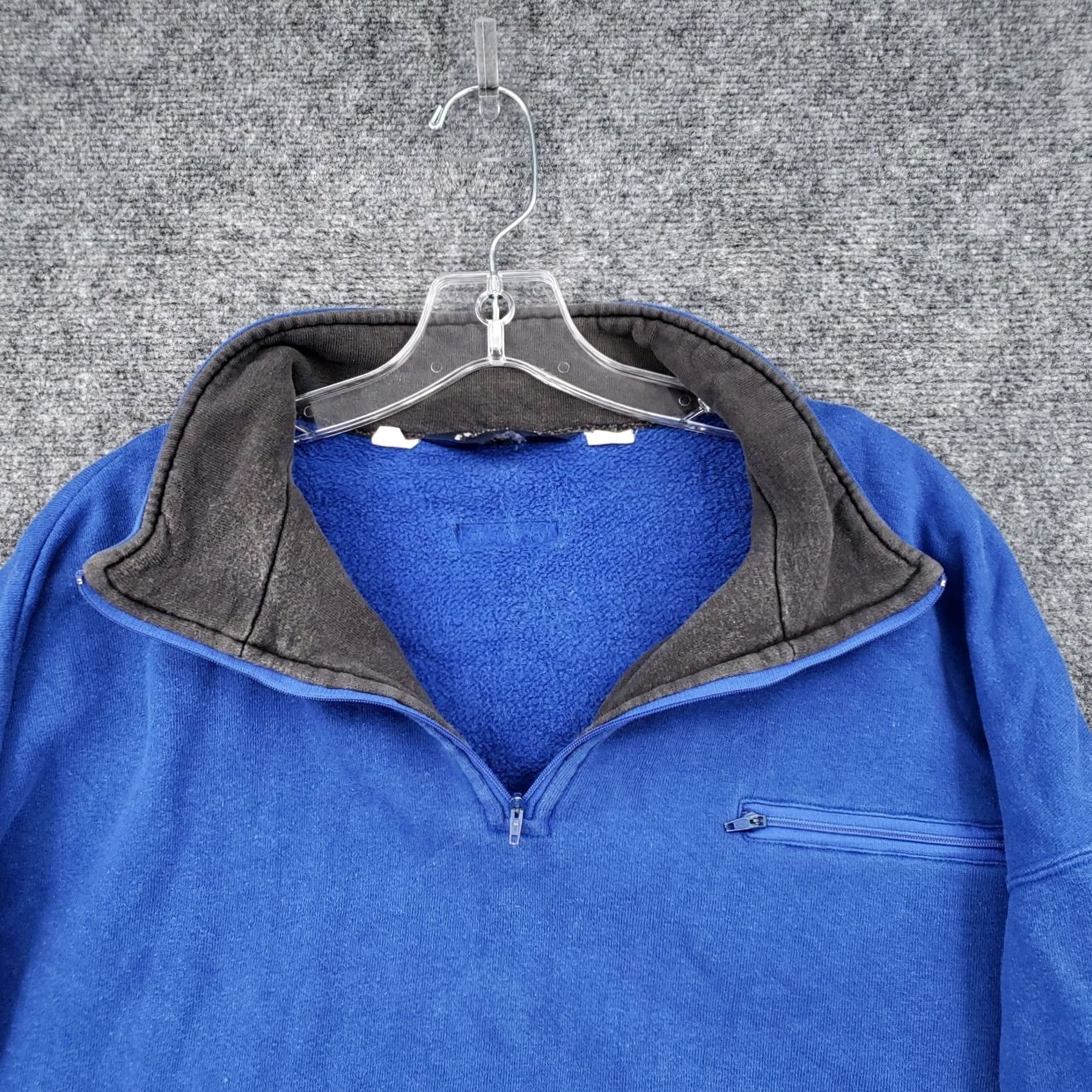 Vintage VINTAGE Columbia Sweater Mens XL Blue Fleece Lined 1/4 Zip Long Sleeve Knit Size US XL / EU 56 / 4 - 7 Thumbnail